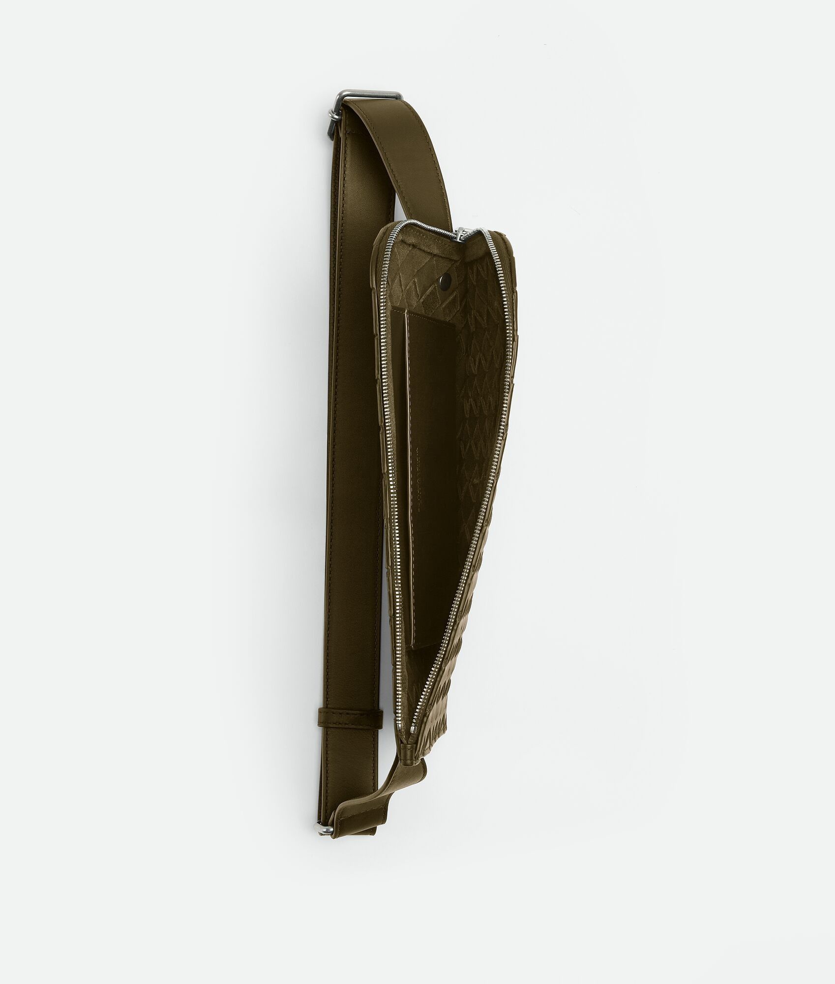 Bottega Veneta o1n1vont0225 Size: OS / Intrecciato Sling Bag in Olive Green Size ONE SIZE - 3 Thumbnail