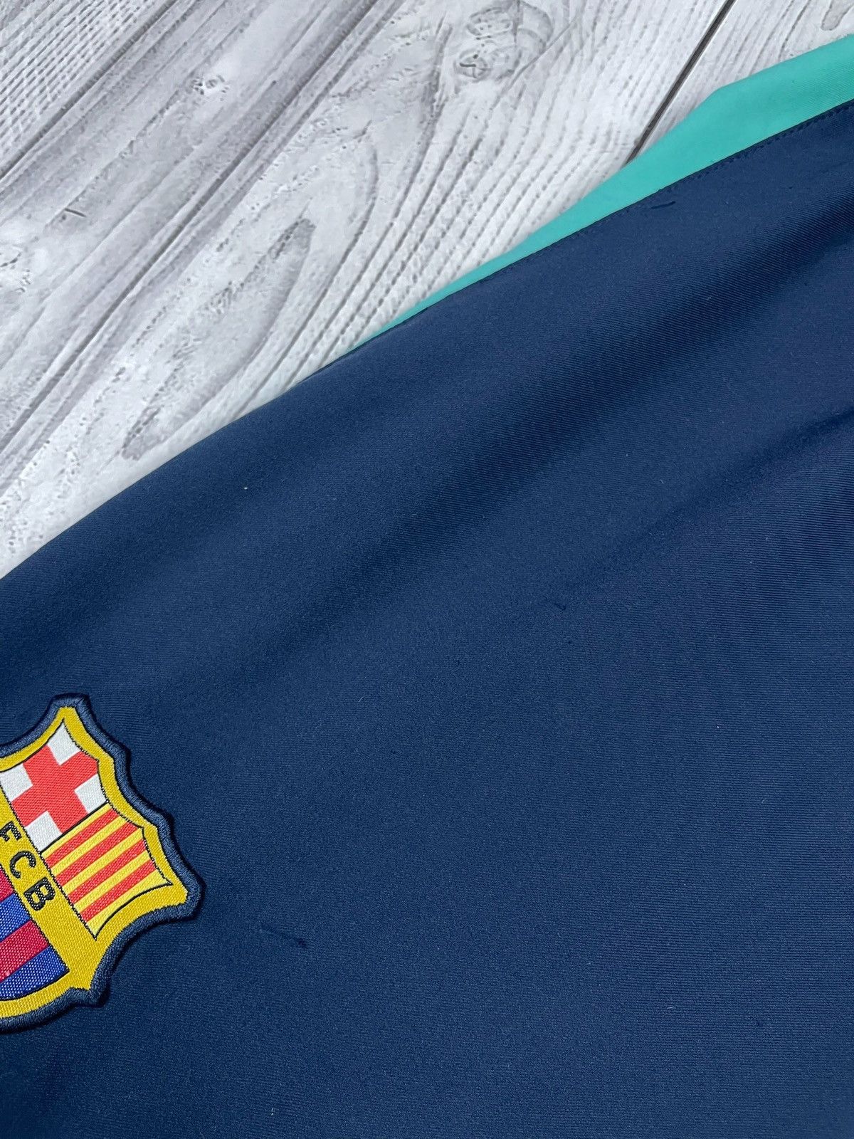 Nike Vintage Barcelona soccer Shorts Away blue rare size M Size US 32 / EU 48 - 4 Thumbnail