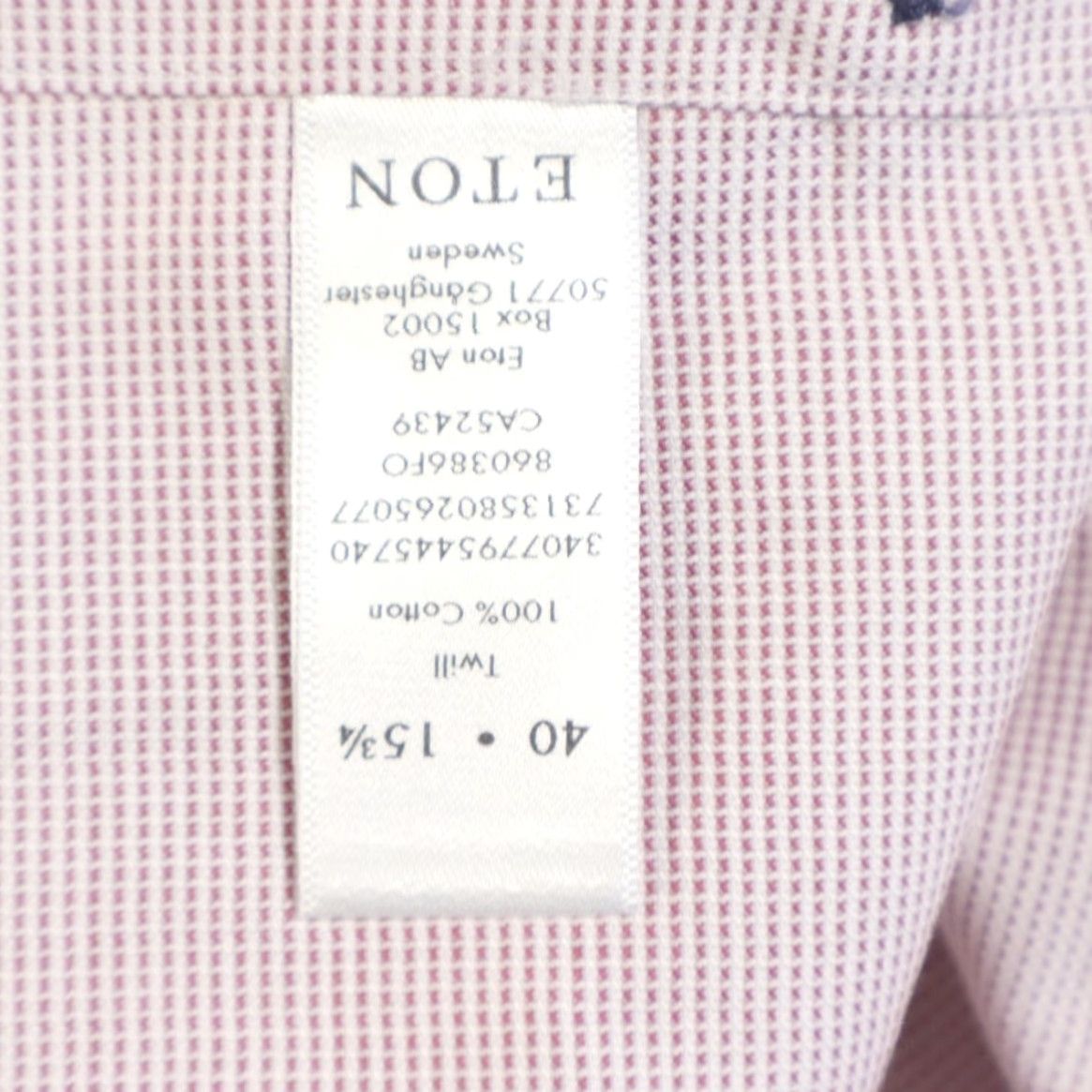 Eton Eton Contemporary Twill Cotton Solid Long Sleeve Button Up Shirt White Men's 40 Size US L / EU 52-54 / 3 - 8 Thumbnail
