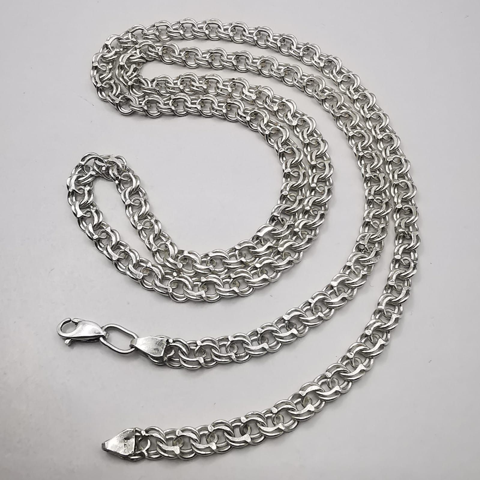 Sterling Silver Vintage Chain, 925 Sterling Silver, Signed 38.36g Size ONE SIZE - 1 Thumbnail