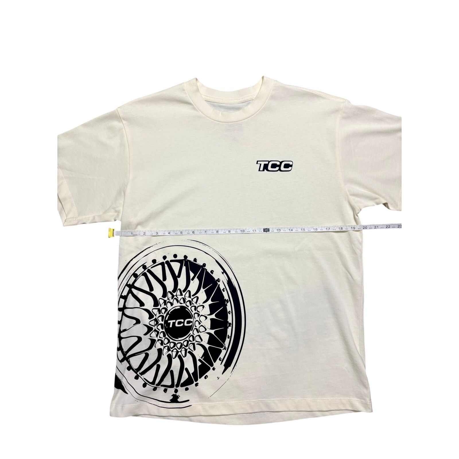 Other New! The Car Company Men's Cream 100% Cotton T-Shirt, Size S Size US S / EU 44-46 / 1 - 4 Thumbnail