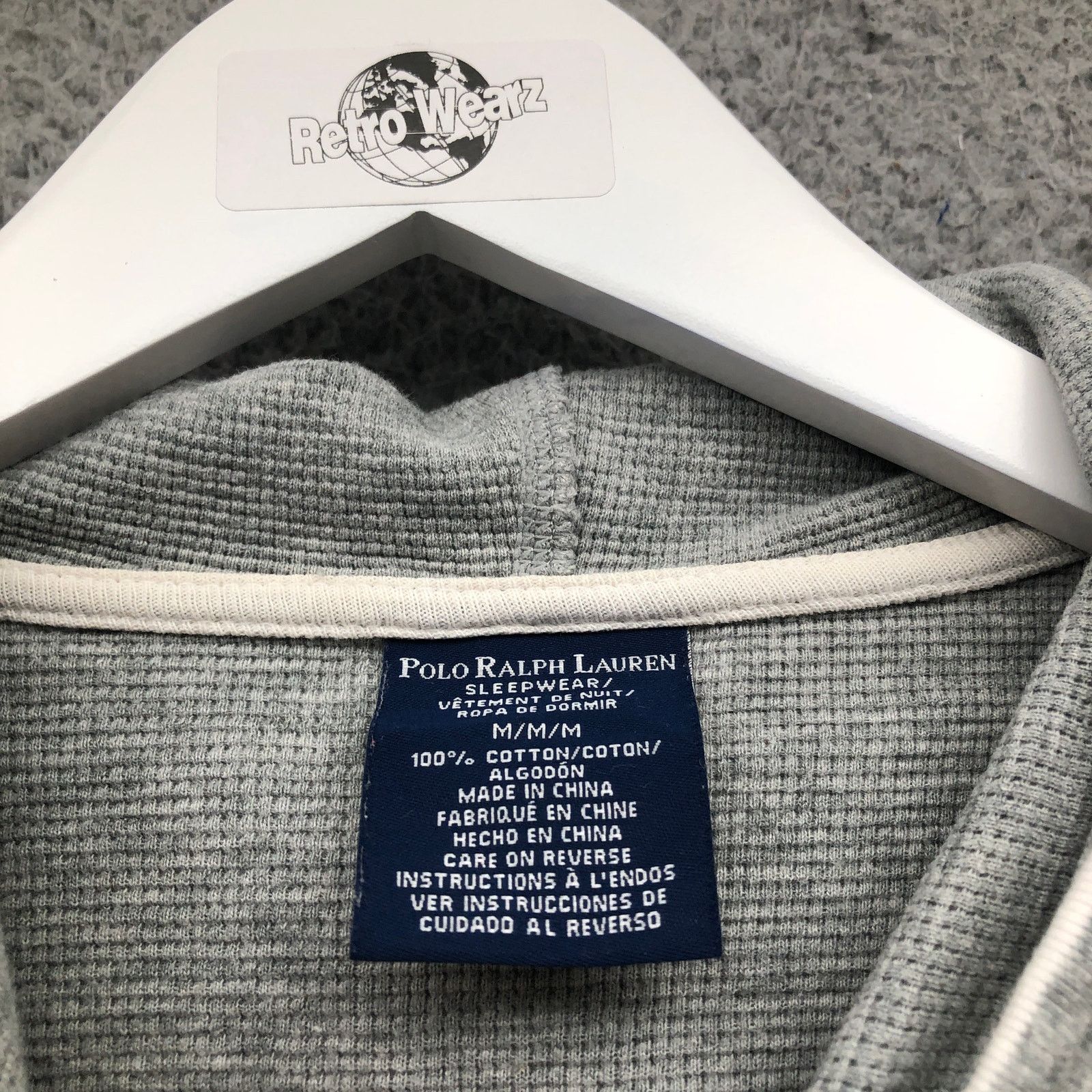 Polo Ralph Lauren Polo Ralph Lauren Thermal Hooded Shirt Men's Medium M Gray Size US M / EU 48-50 / 2 - 3 Thumbnail