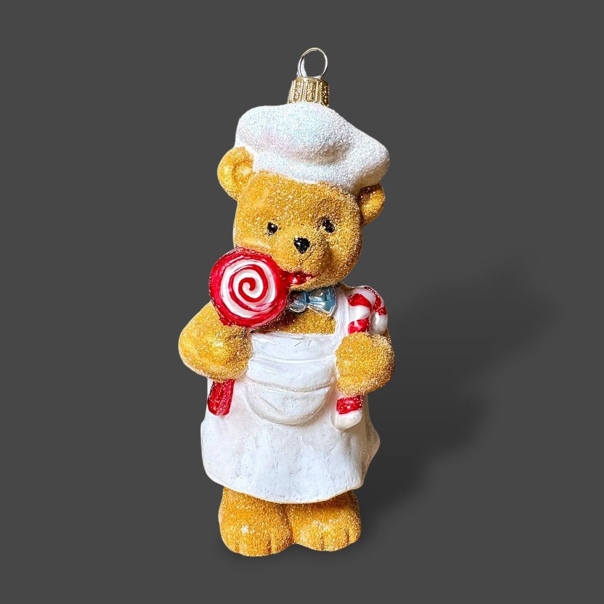Other Max Glass Teddy Bear Pastry Chef Ornament 5.5” Size ONE SIZE - 2 Thumbnail