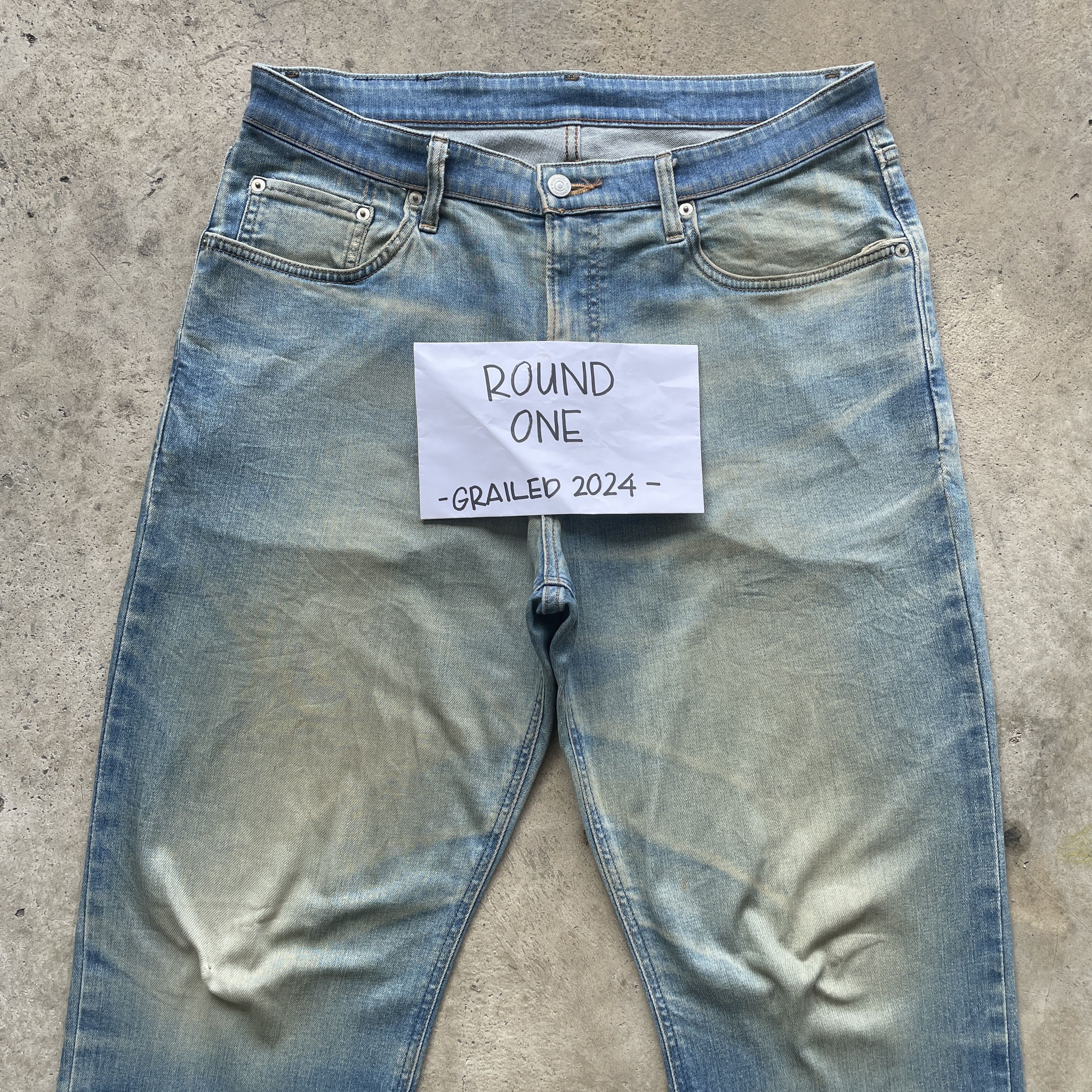 Edwin × Jean × Rusty W35x30.5💥 VINTAGE EDWIN JEANS RUSTY FADED DENIM PANTS JAPAN Size US 35 - 3 Thumbnail