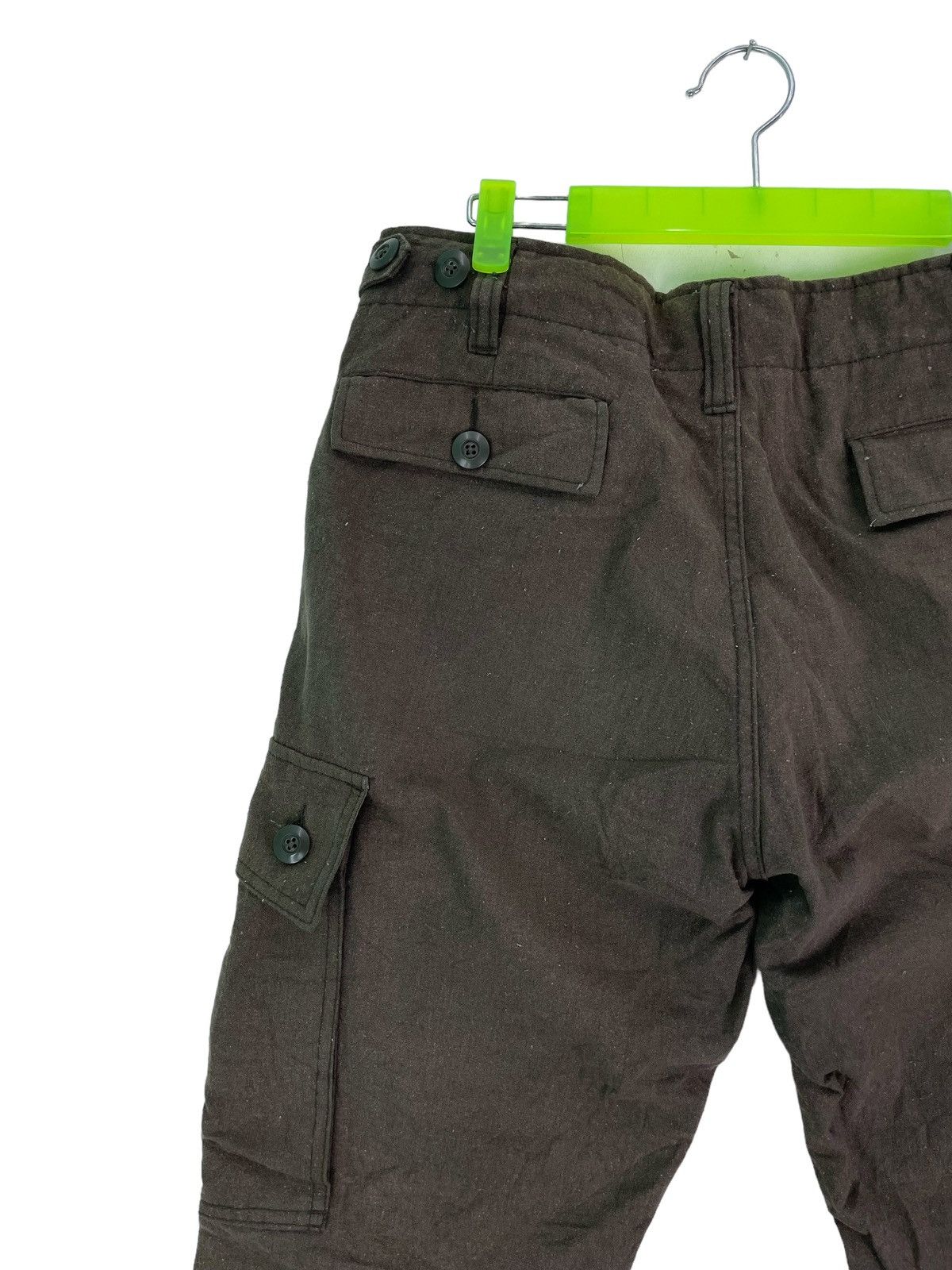Japanese Brand Back Number japan military garment design cargo pant wool Size US 31 - 7 Thumbnail