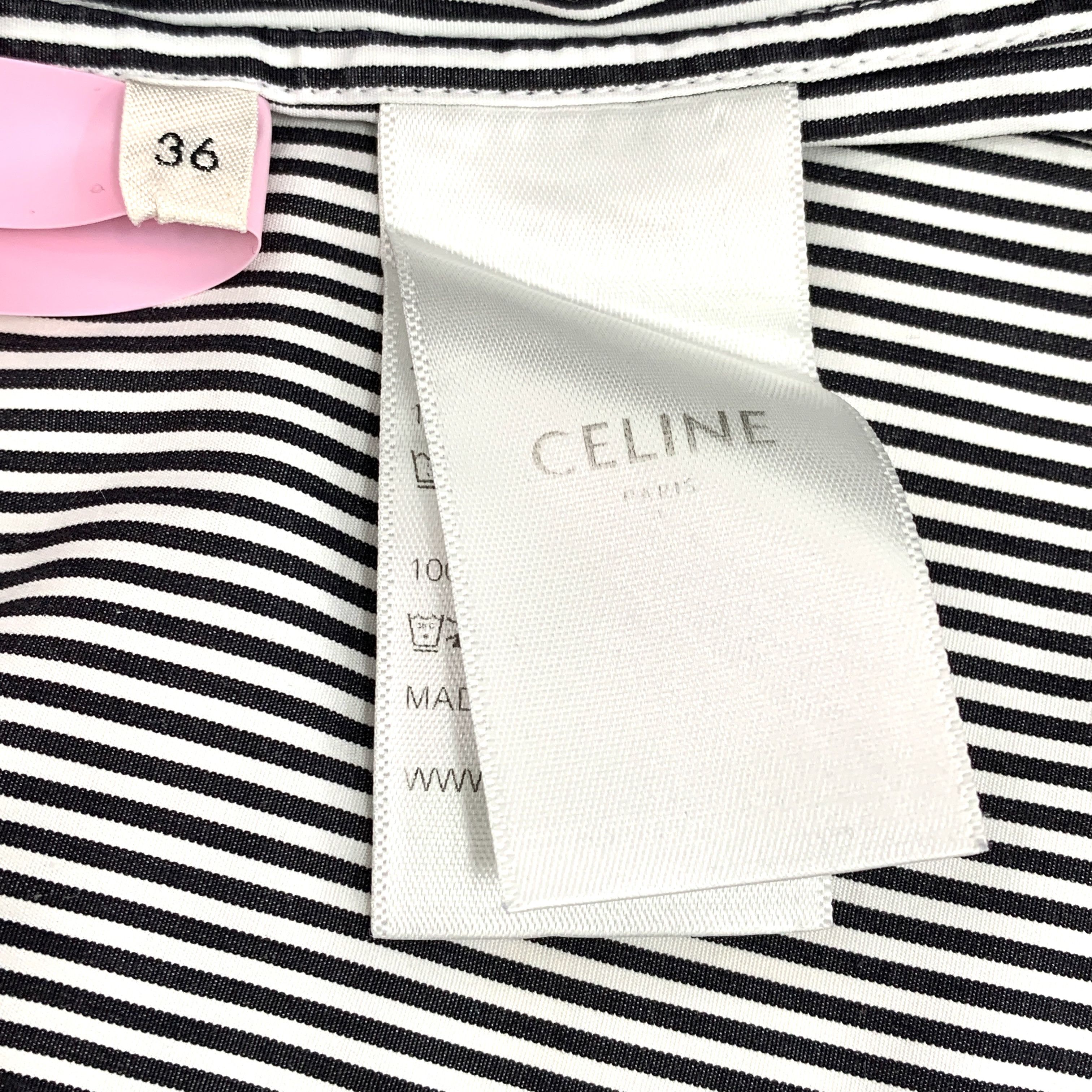 Miu Miu Celine Cotton Button-Up Shirt (Size XS) Size XS / US 0-2 / IT 36-38 - 3 Thumbnail