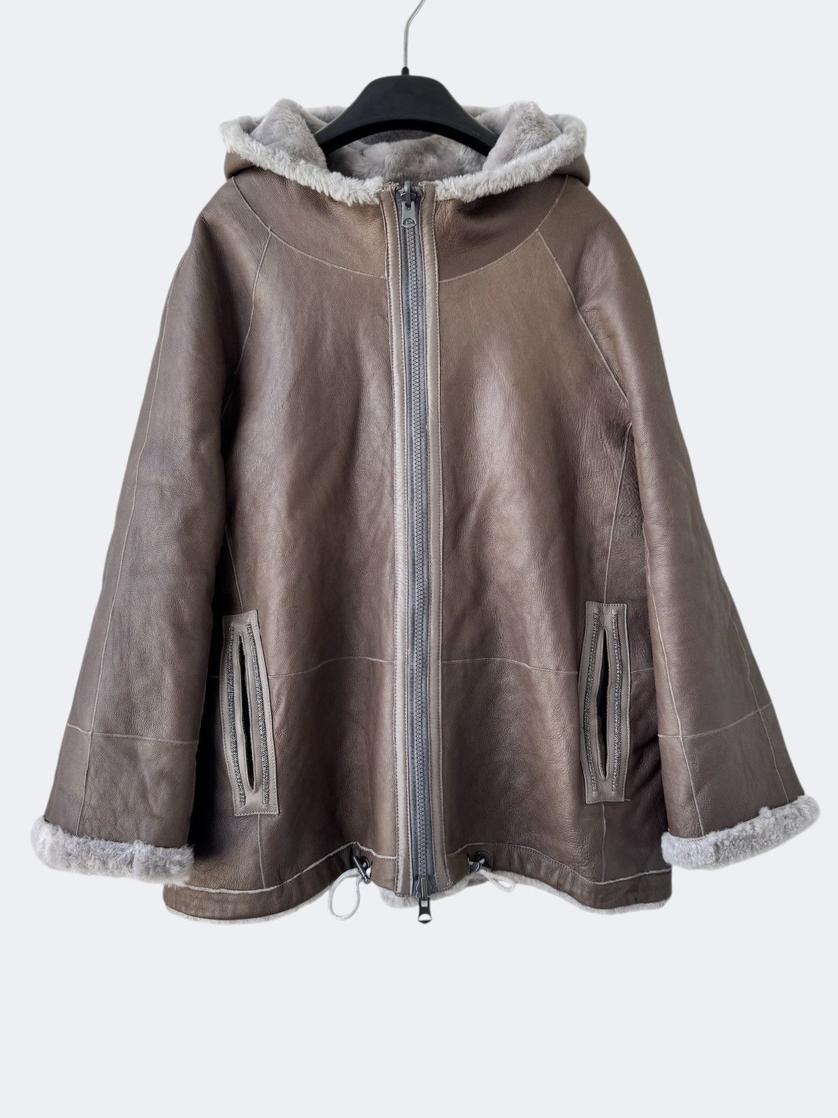 Brunello Cucinelli Double- sided leather sheepskin coat Brunello Cucinelli Size XS / US 0-2 / IT 36-38 - 1 Thumbnail