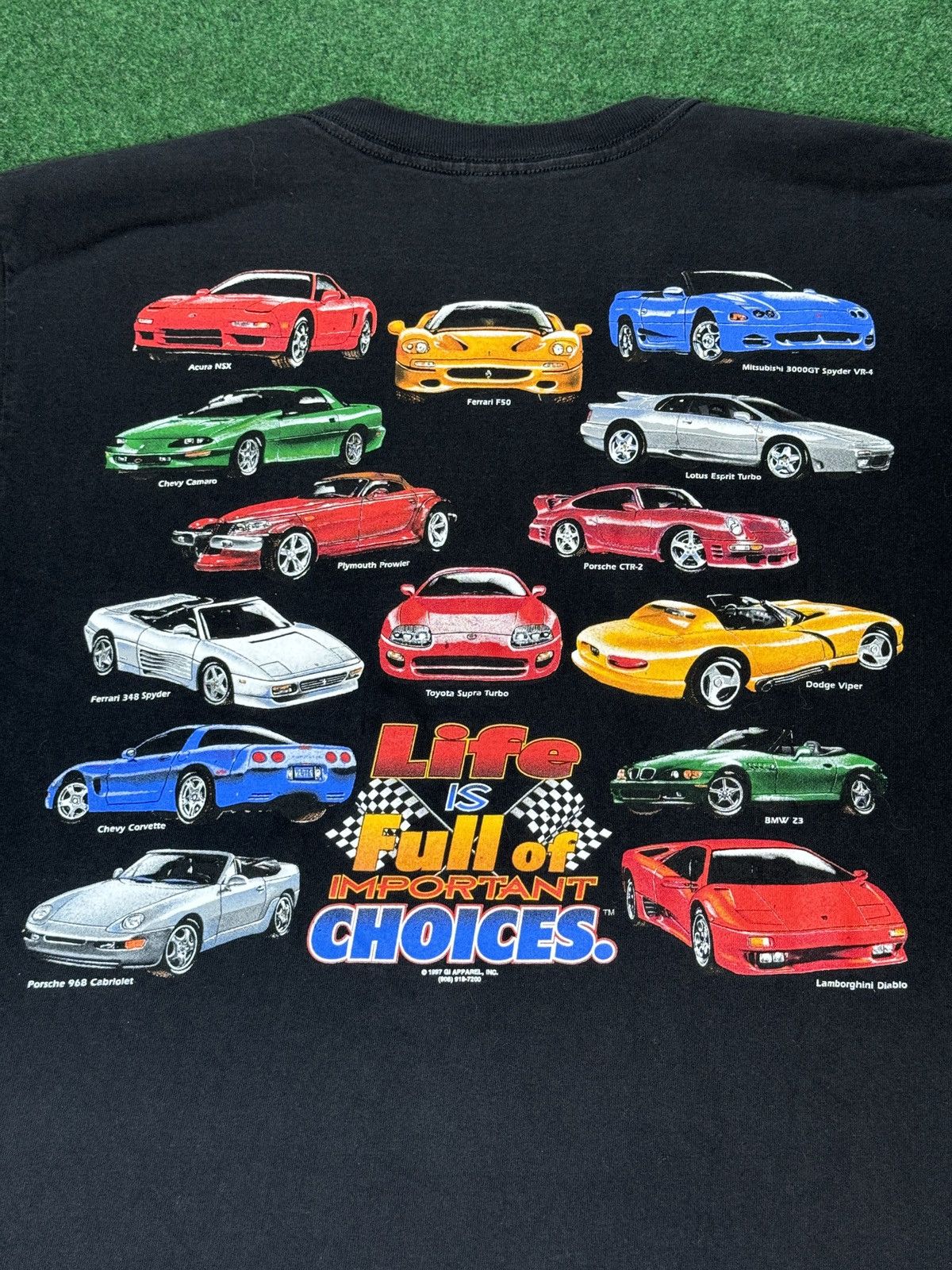 Gildan × Vintage Important Choices Sport Car T Shirt Supra Nsx Porsche Diablo Size US L / EU 52-54 / 3 - 2 Thumbnail