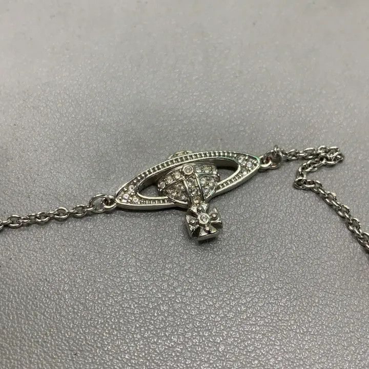 Vivienne Westwood Vivienne Westwood Crystal Saturn Silver Bracelet Size ONE SIZE - 4 Thumbnail