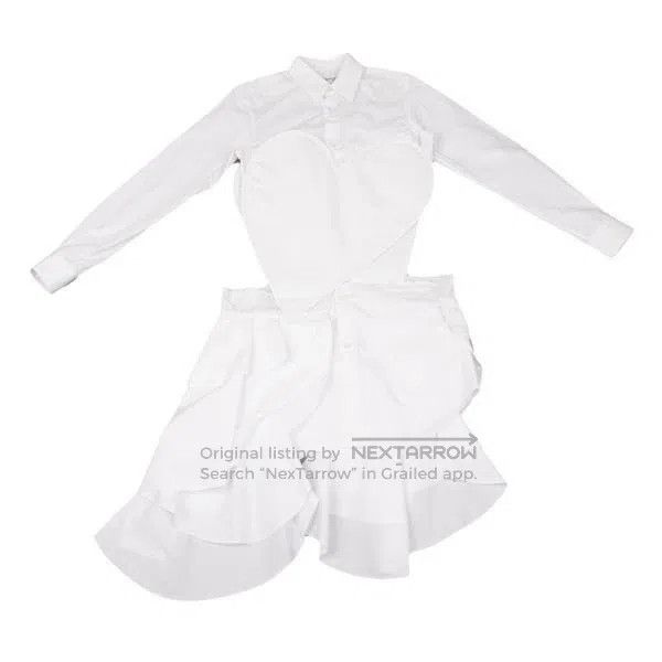 Comme des Garcons Comme des Garcons White vintage design shirt Size S / US 4 / IT 40 - 2 Thumbnail