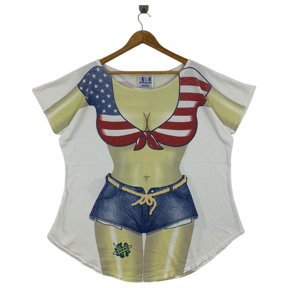 Vintage Vintage HAWAII sexy women printed women tee Size XXL / US 16-18 / IT 52-54 - 1 Thumbnail