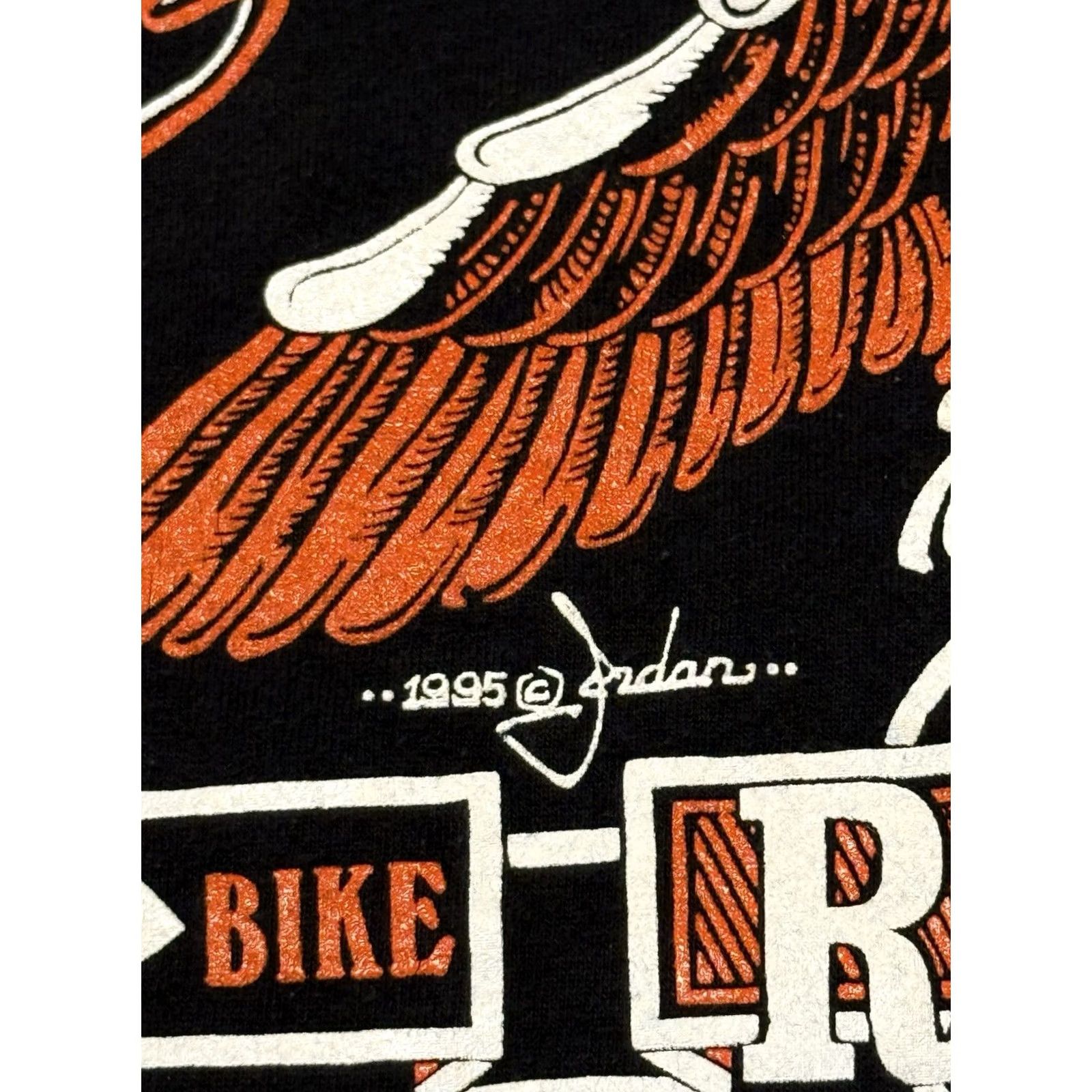 Harley Davidson VINTAGE 1990s 3D Emblem Daytona Bike Week Harley Davidson Sturgis T-Shirt XL Black Crew Neck Short Sleeve USA 90s Motorcycle Biker Classic Casual Mens Size US XL / EU 56 / 4 - 7 Thumbnail