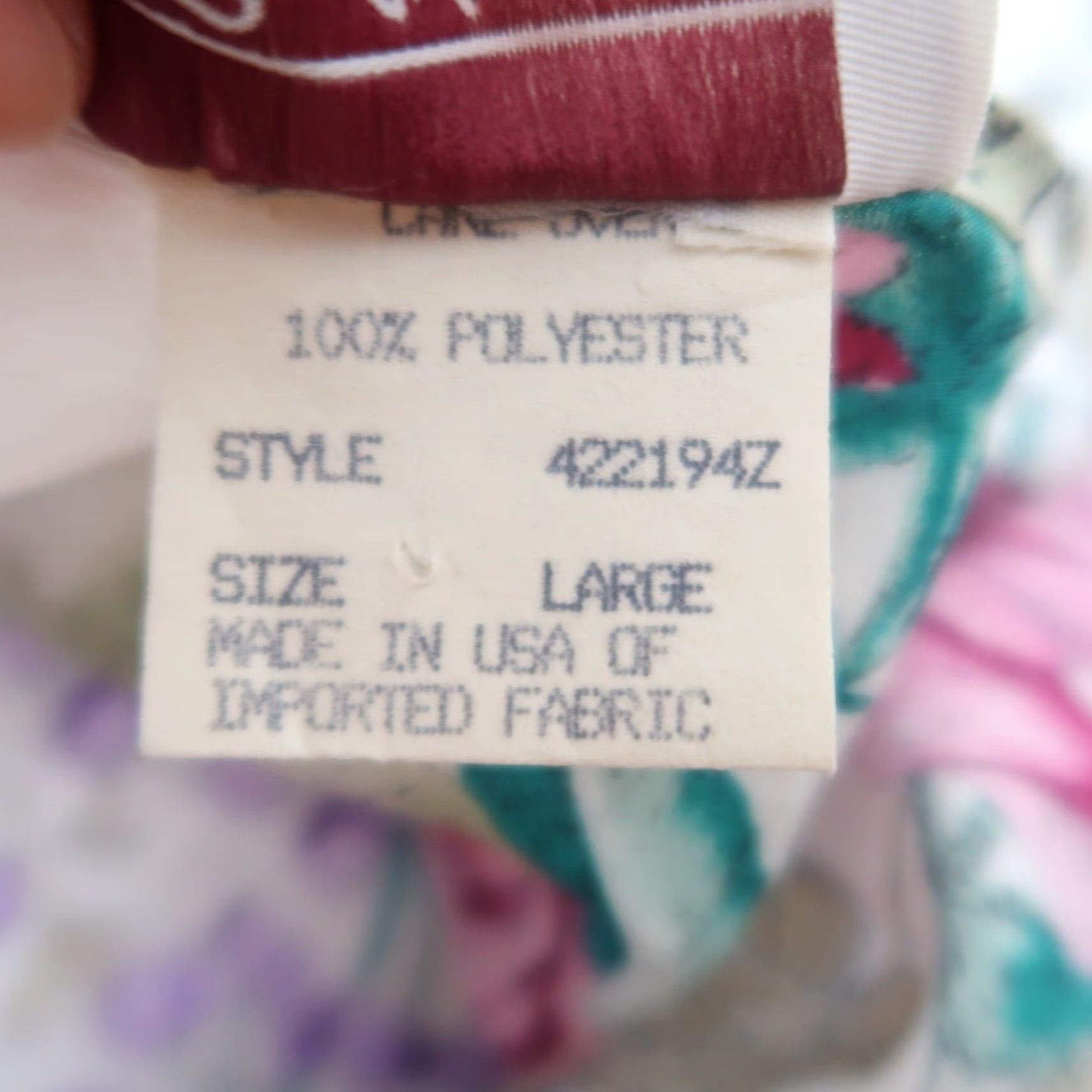 Vintage VINTAGE 80s California Dynasty Cream Floral Satin Slip Dress Nighty L Women Slim Bias Cut Satin Polyester Floral 80s Size L / US 10 / IT 46 - 6 Thumbnail