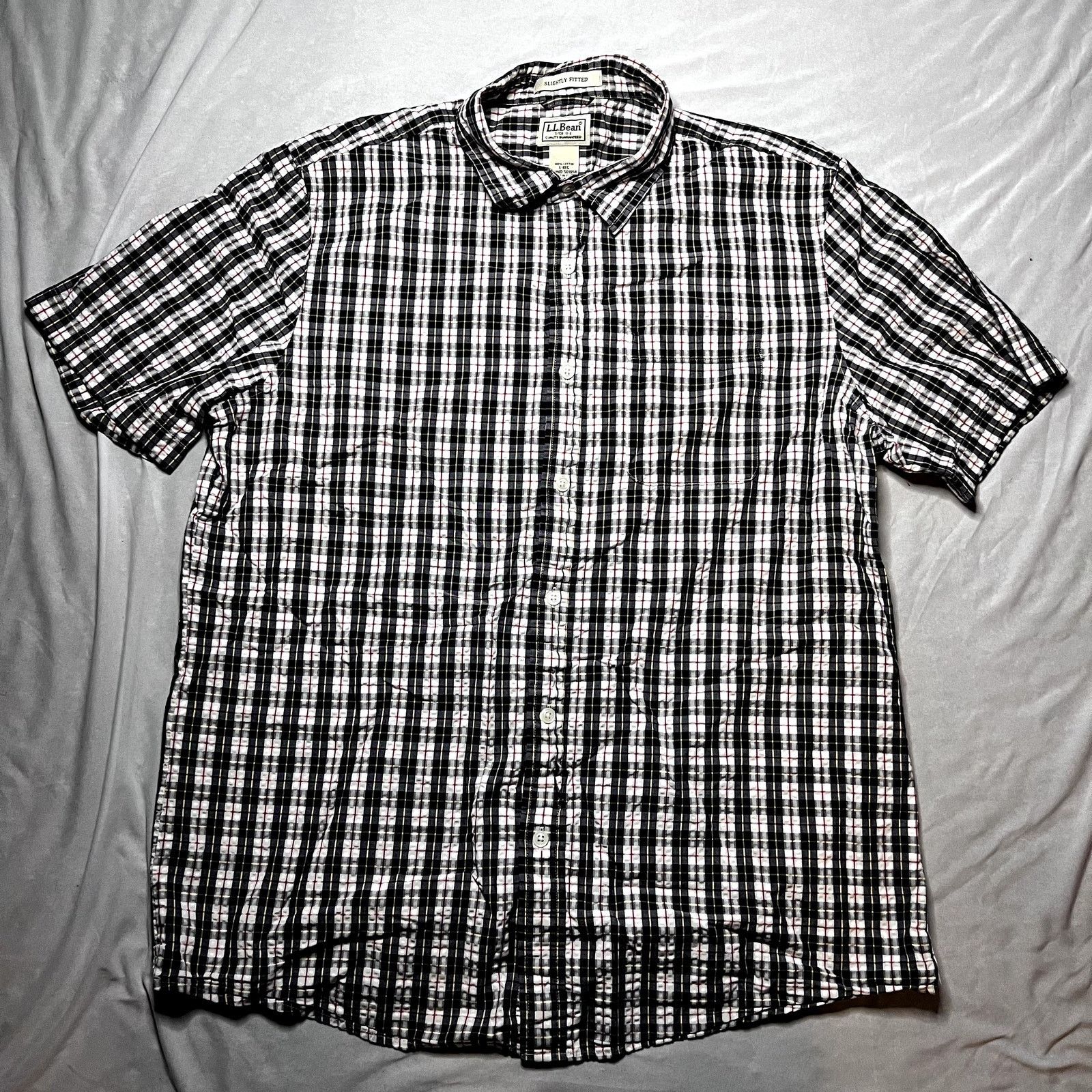 L.L. Bean L.L. Bean Slightly Fitted Plaid Shirt Large Regular Size US L / EU 52-54 / 3 - 7 Thumbnail