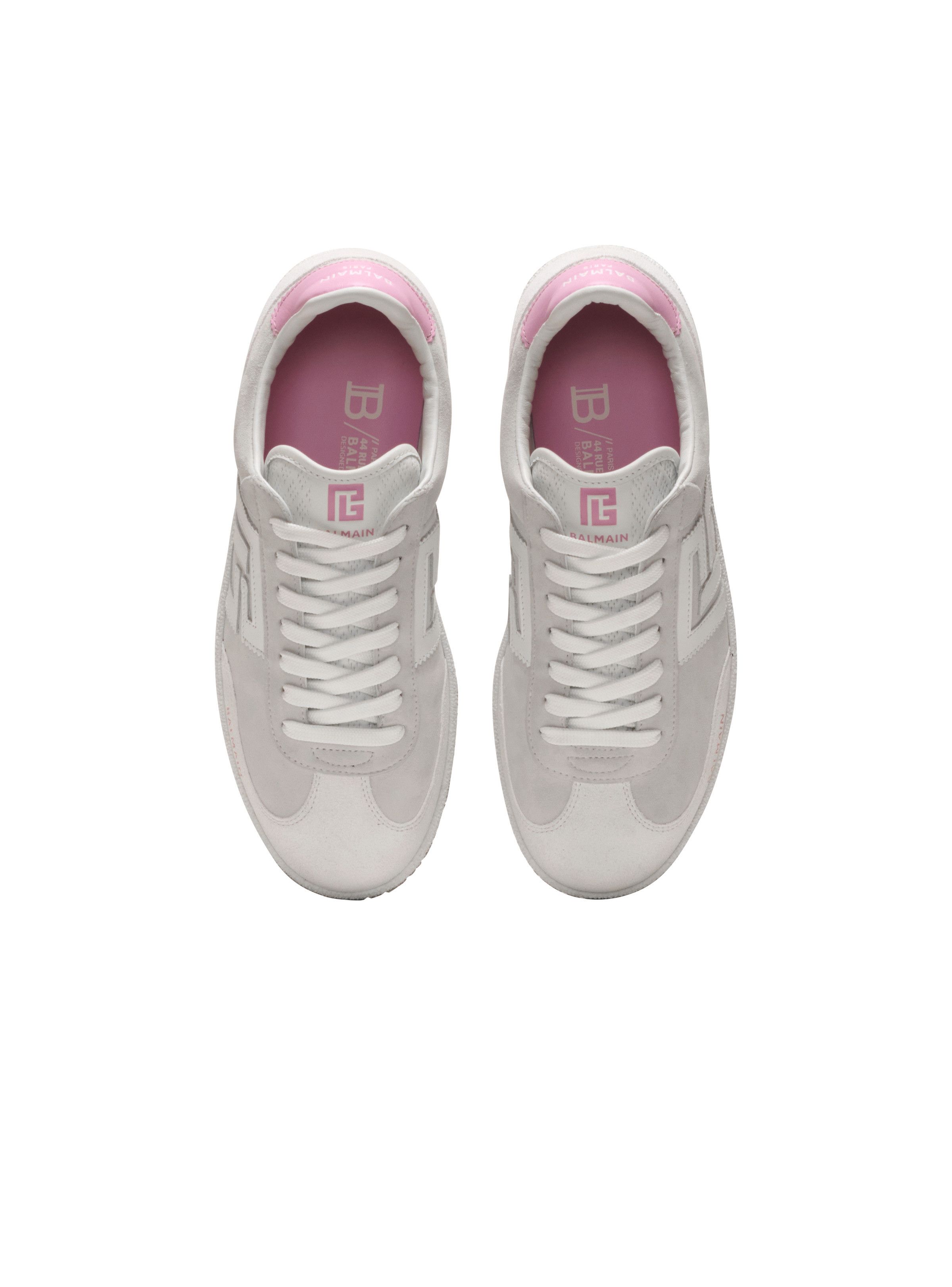 Balmain o1s1wg110925 Swan Panelled Sneakers in White Size US 7 / IT 37 - 3 Thumbnail