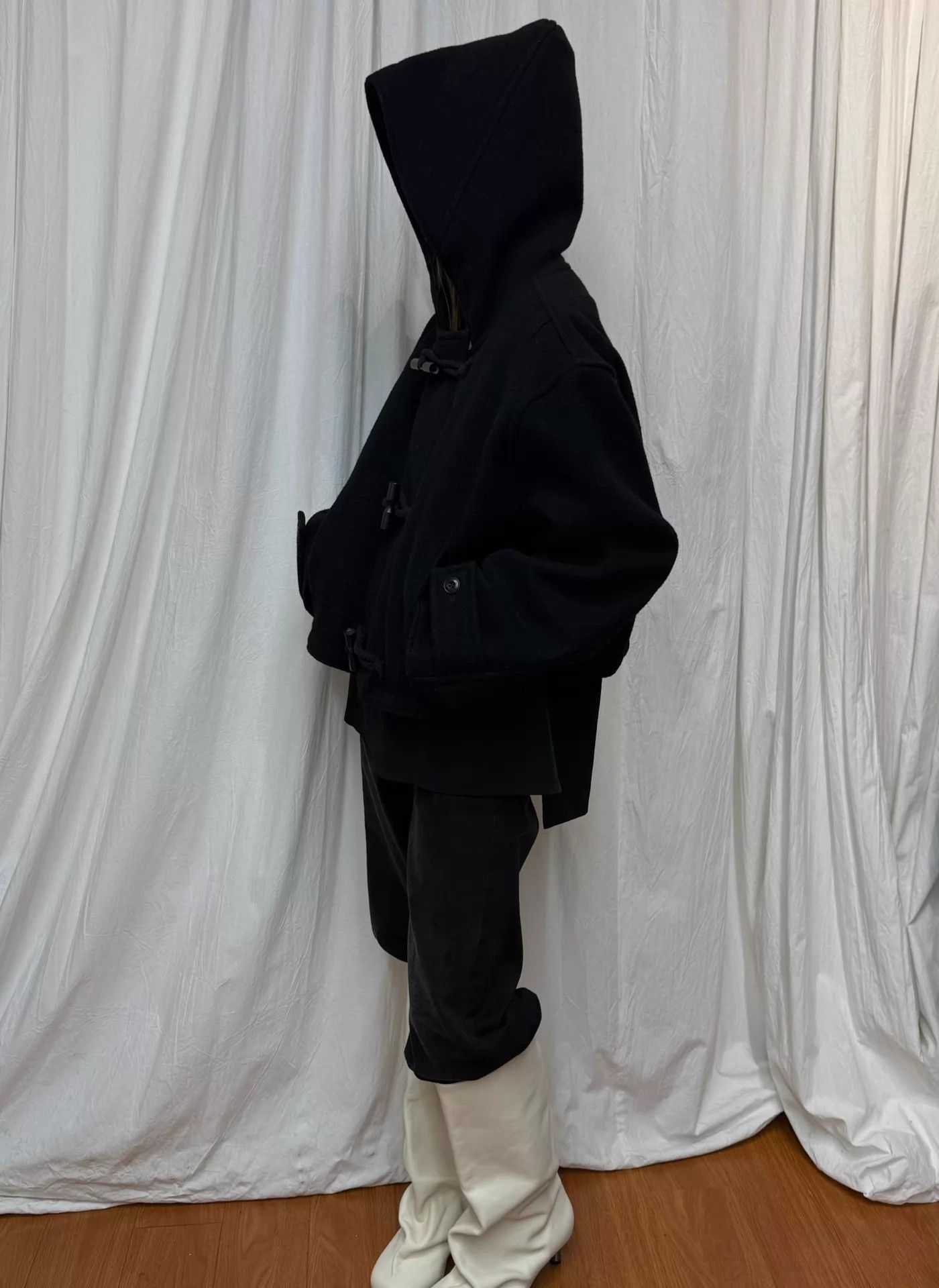 Lemaire Lemaire Horn Button Hooded Short Jacket FR36 Size XS / US 0-2 / IT 36-38 - 8 Thumbnail