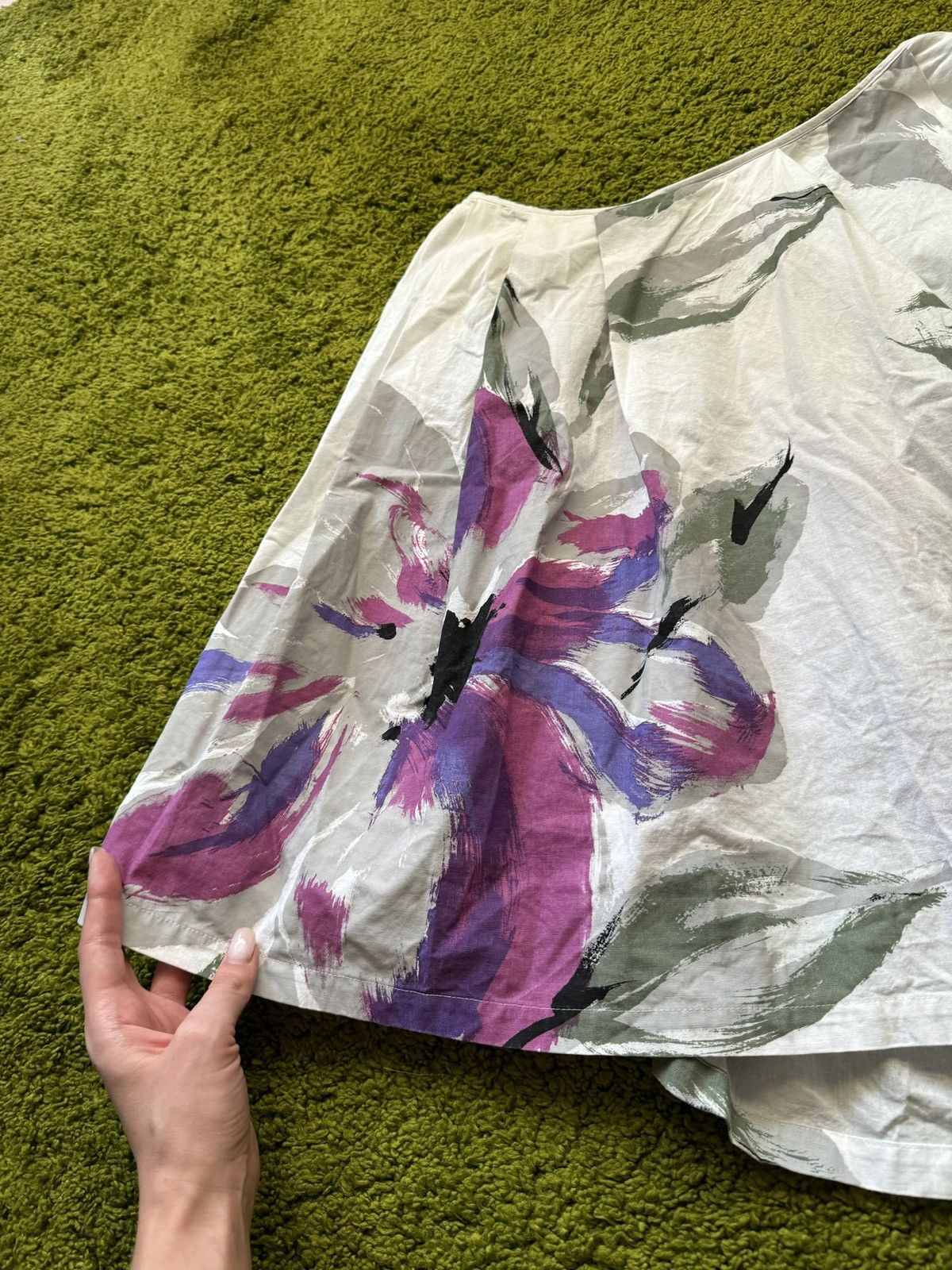 Designer × Dries Van Noten Dries Van Noten avant garde floral pattern skirt Size 27" / US 4 / IT 40 - 4 Thumbnail