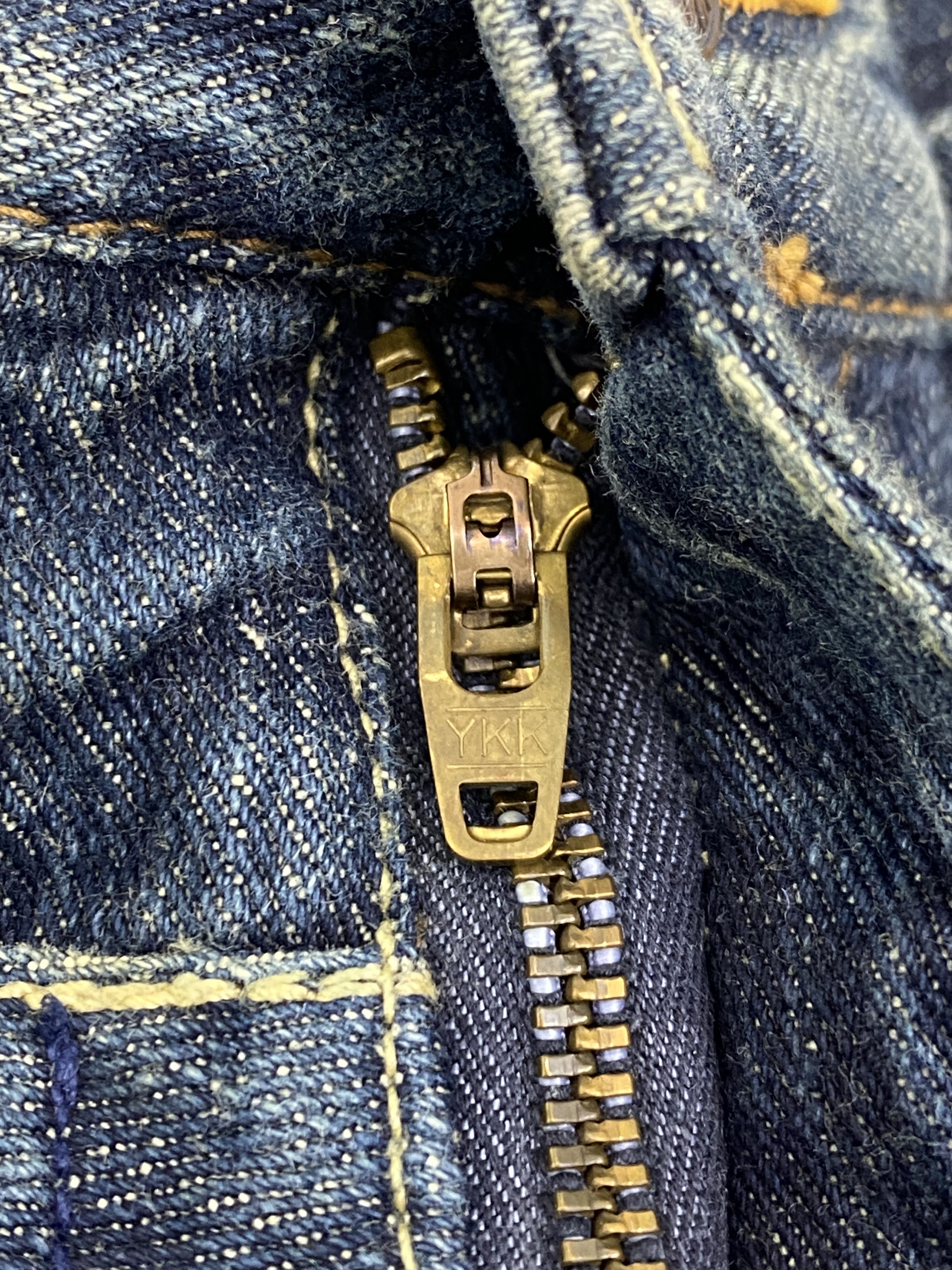 If Six Was Nine Vintage Dominates Handcrafted Double Waist Jeans DP2726 Size US 33 - 13 Thumbnail