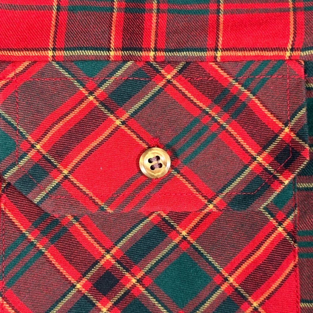 Sears VINTAGE Kingsport Shirt Adult SMALL Red Plaid 80s Outdoor Classic Cowboy Western Button-Up Long Sleeve Winners 19.5 Chest 28 Length Mens Size US S / EU 44-46 / 1 - 5 Thumbnail