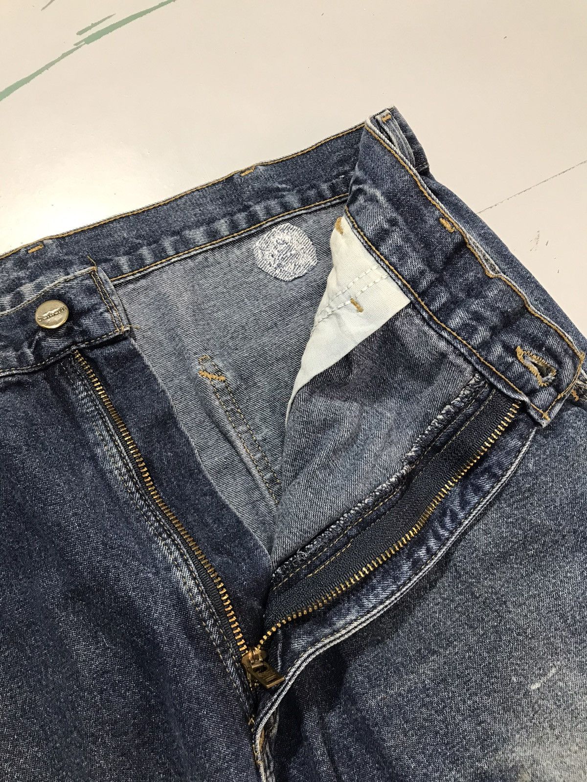Carhartt Vintage Carhartt B13 HDK carpenter workwear denim Size US 34 / EU 50 - 5 Thumbnail