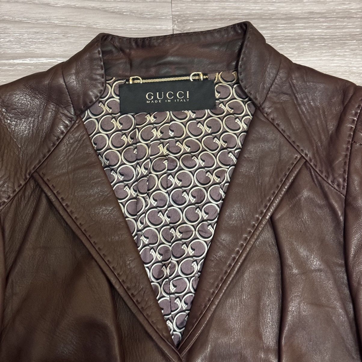 Gucci × Tom Ford Gucci leather jacket tomford Size XS / US 0-2 / IT 36-38 - 2 Thumbnail