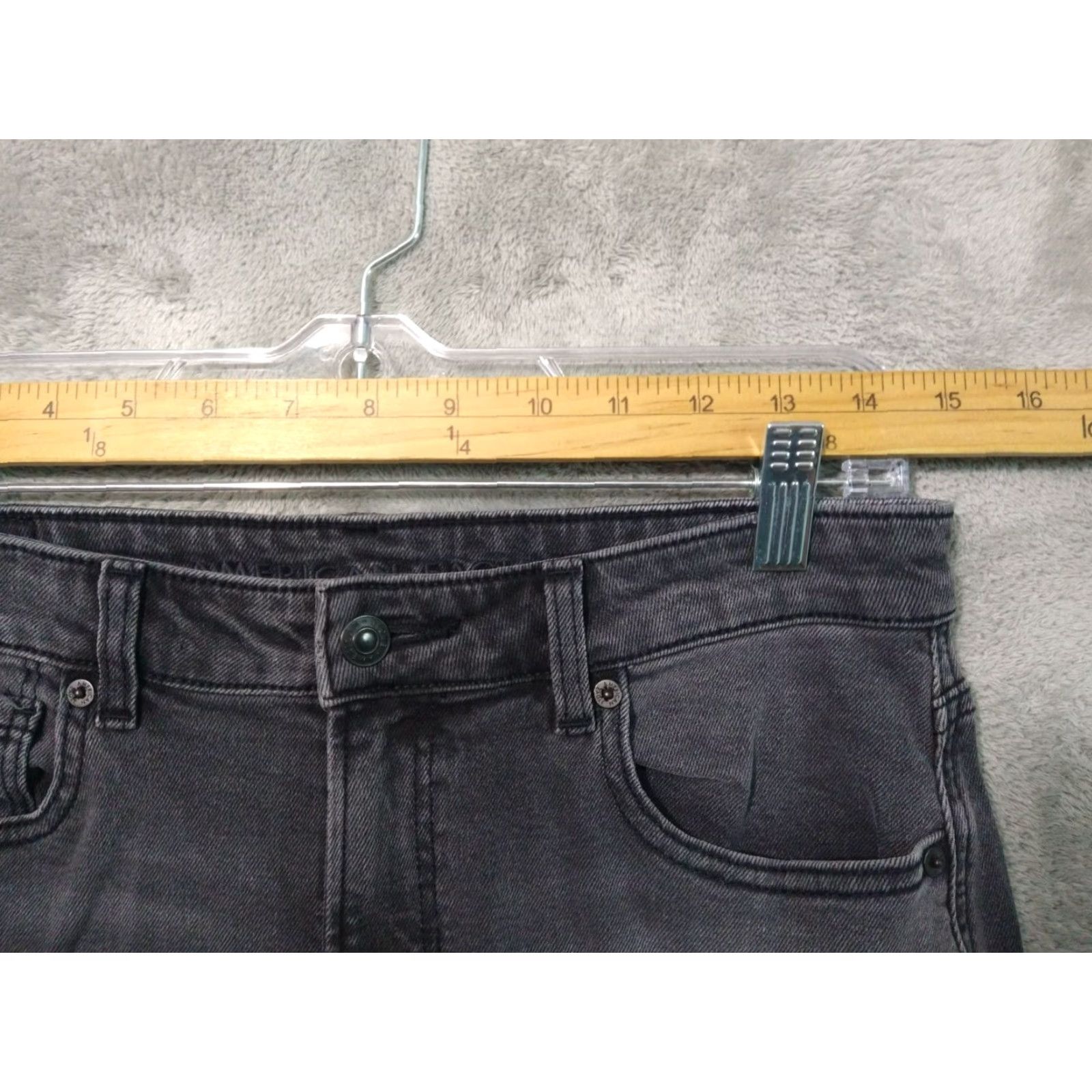 American Eagle Outfitters American Eagle Jeans Women 6 Black Denim Mom Stretch High Rise Festival Womens Size 30" / US 8 / IT 44 - 3 Thumbnail