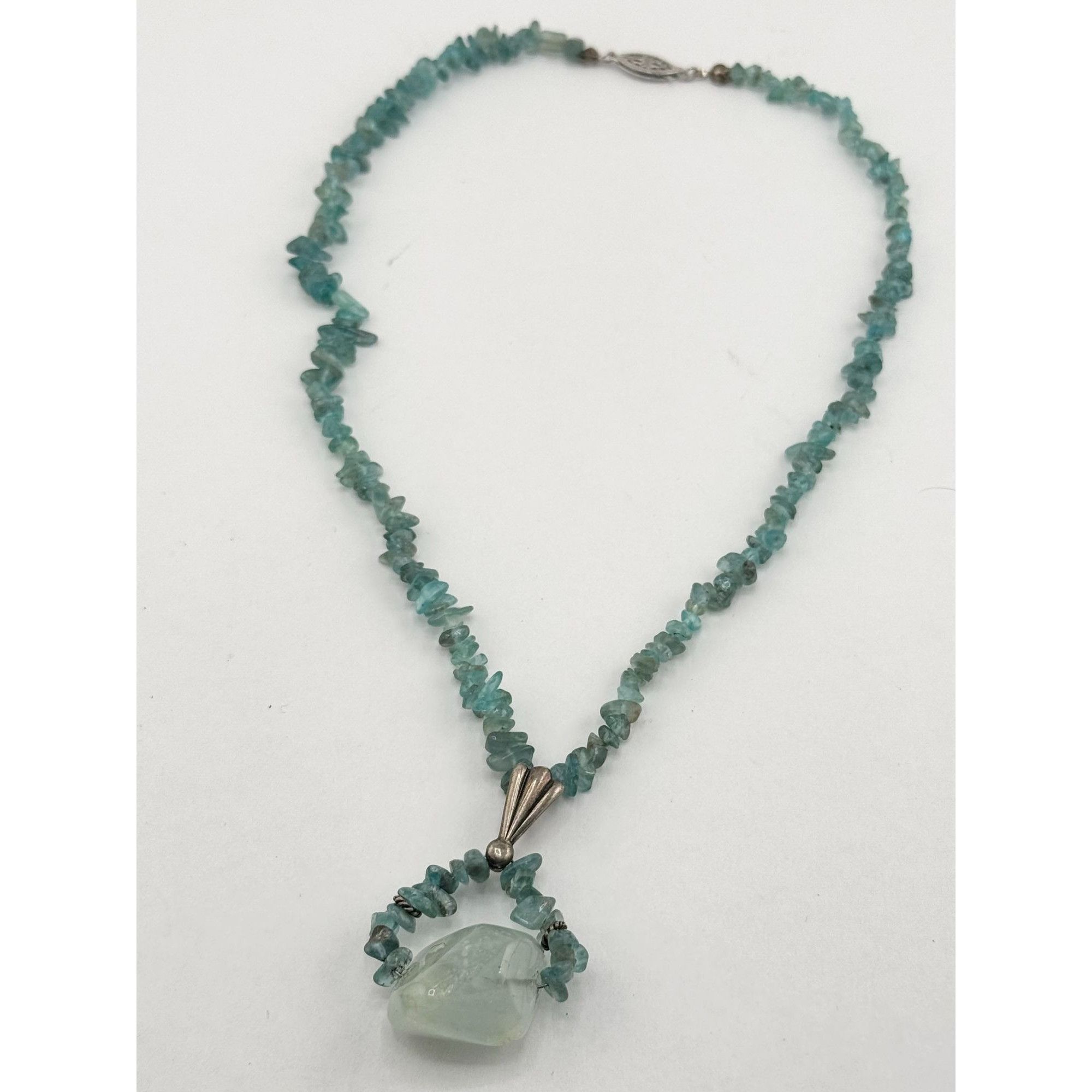 Vintage Vintage Sterling Silver 925 Semi Precious Aqua Spinel Gemsto Size ONE SIZE - 2 Thumbnail