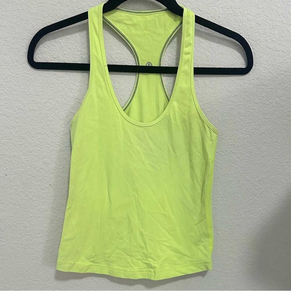 Lululemon Lululemon Cool Racerback Wild Lime Size 4 Neon Yellow-Green Size S / US 4 / IT 40 - 5 Thumbnail