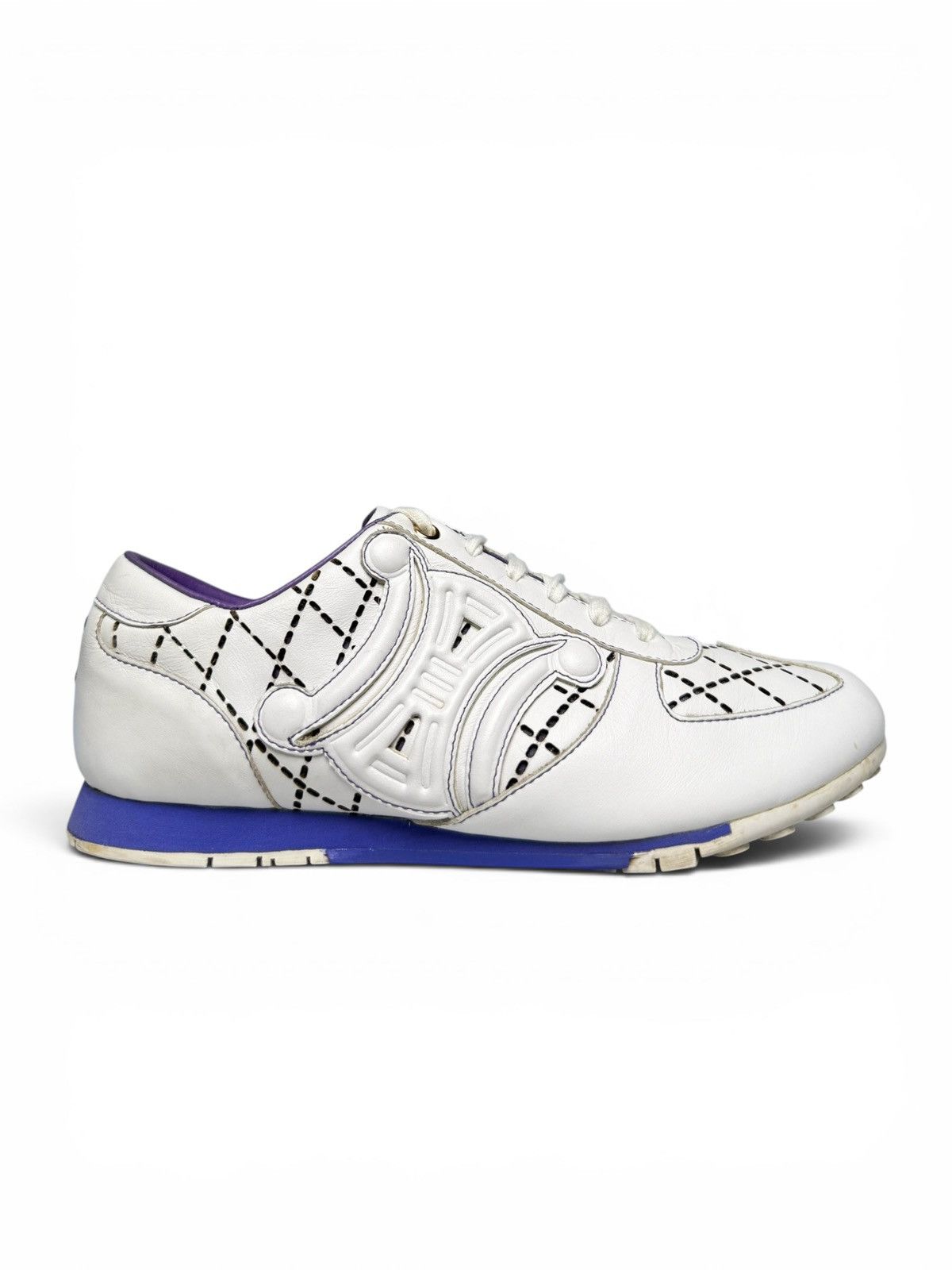 Celine Celine Vintage Triomphe Sneaker Size US 7 / IT 37 - 2 Thumbnail