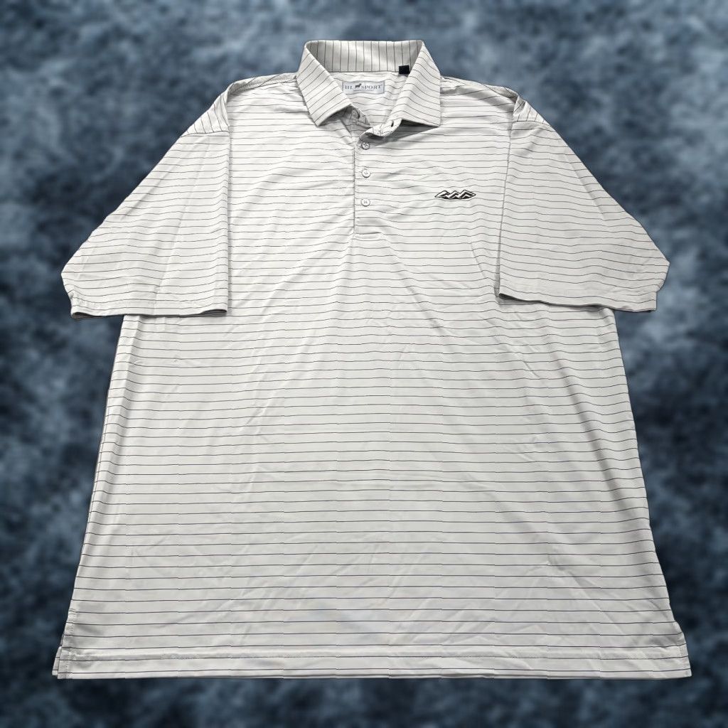 Vintage Desert Mountain Golf Polo Shirt Mens Large Gray Horn Legend Stretch Performance Size US L / EU 52-54 / 3 - 1 Thumbnail