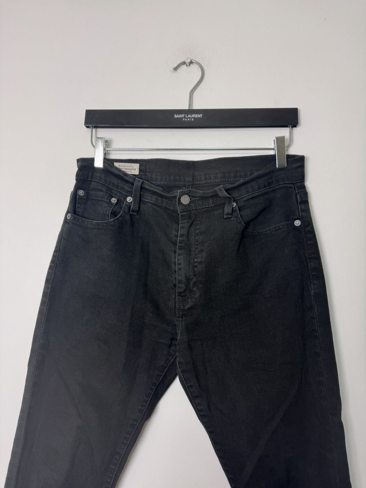 Levi's Levi’s 512 Black Slim Tapered Jeans Size US 30 / EU 46 - 3 Thumbnail
