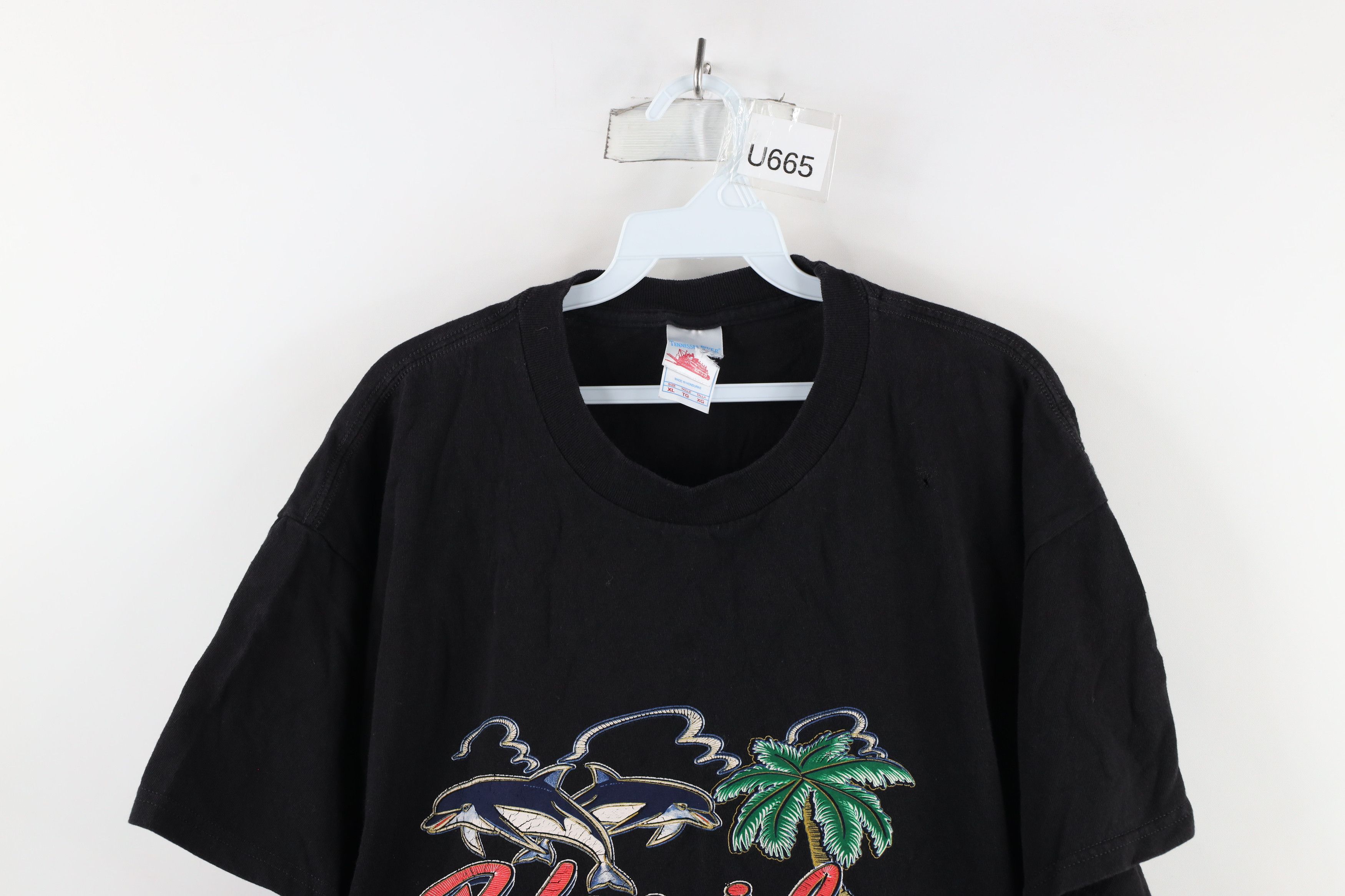 Vintage Vintage 90s Streetwear Out Florida Dolphin Beach T-Shirt Size US XL / EU 56 / 4 - 2 Thumbnail