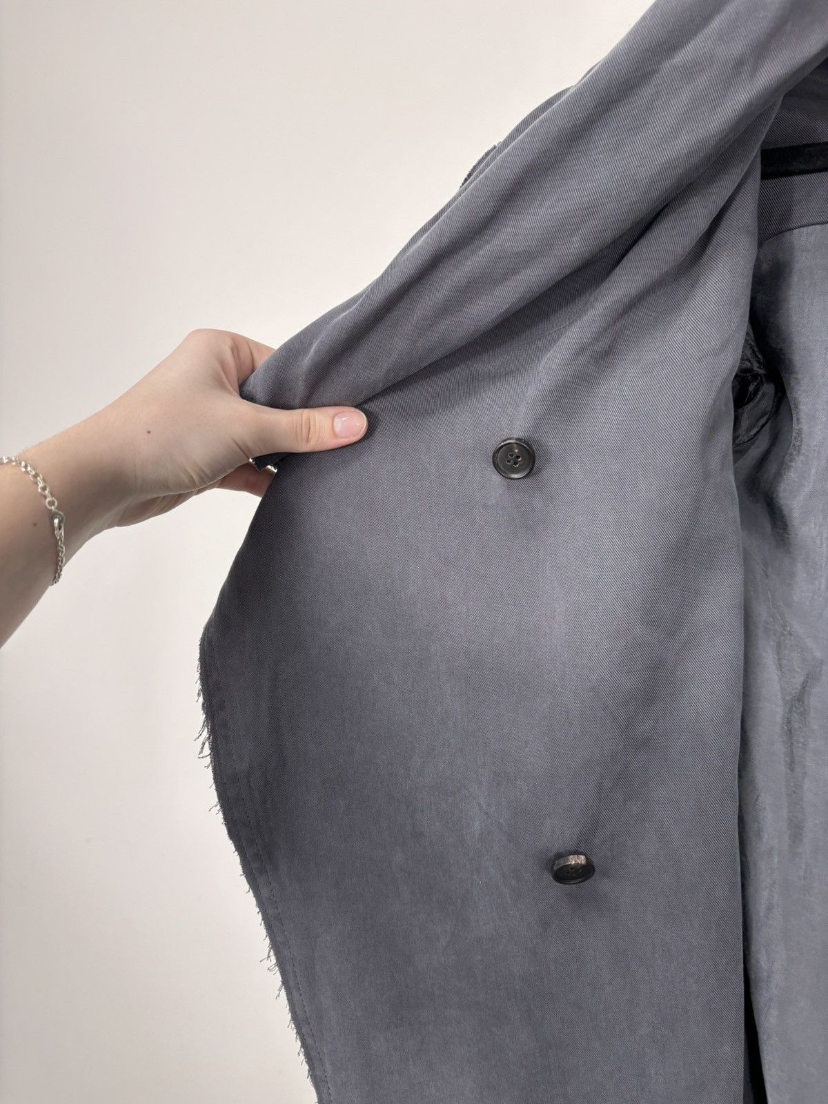 Allsaints AllSaints Hoxton Monument Coat Women’s Grey Asymmetrical Size S / US 4 / IT 40 - 11 Thumbnail