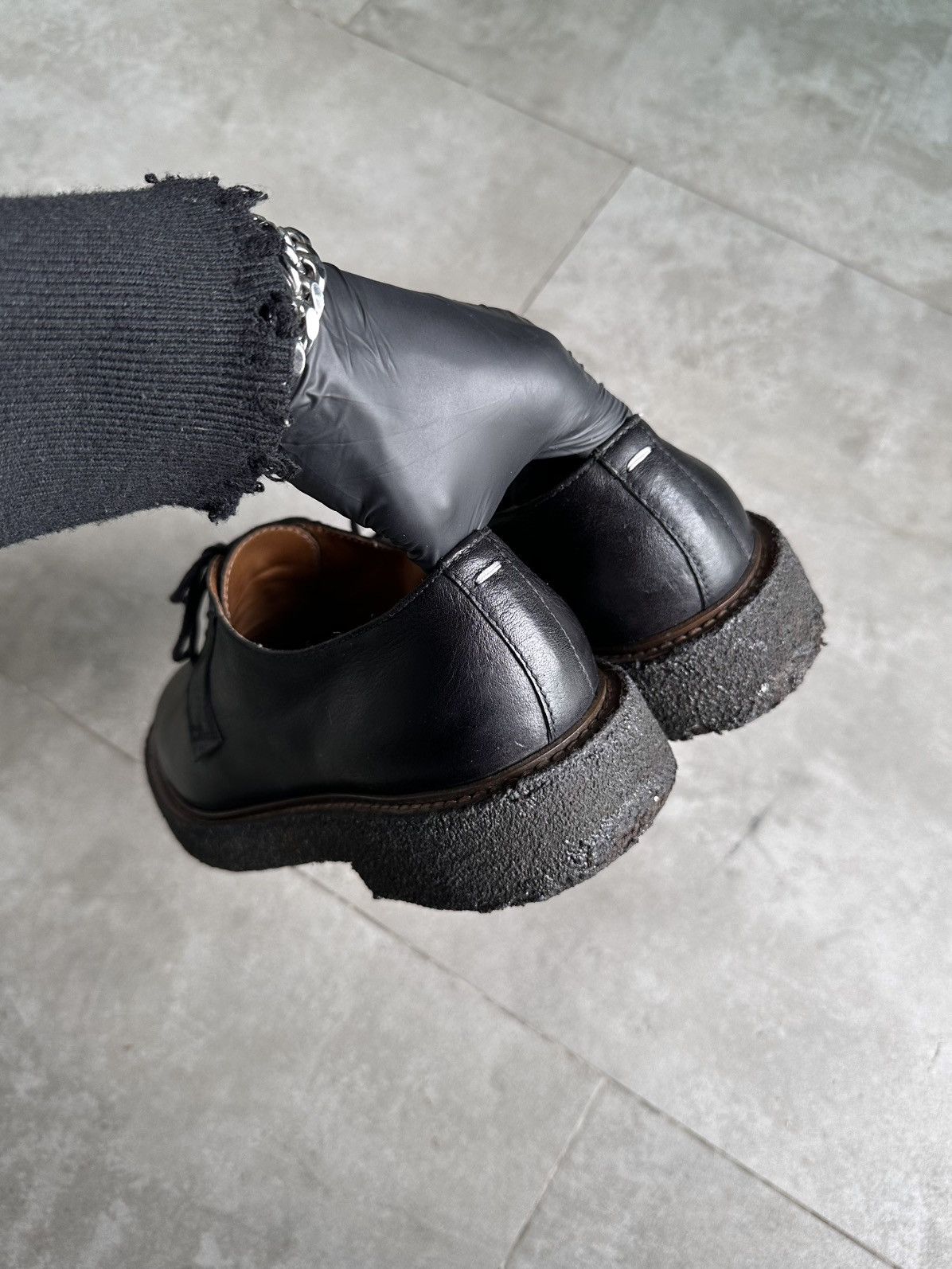 Maison Margiela AW14 CREPE SOLE DERBY SHOES Size US 10 / EU 43 - 2 Thumbnail