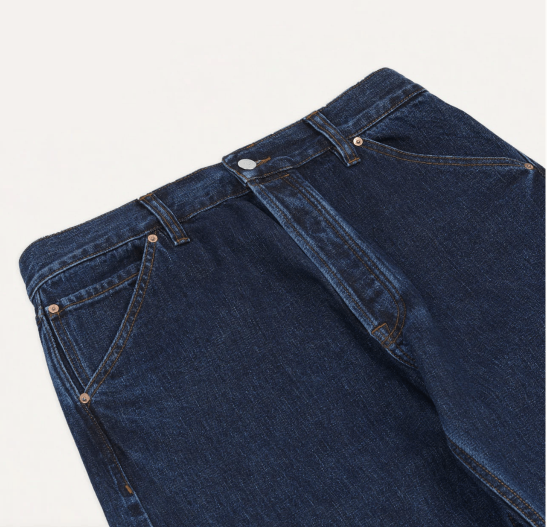 Drake's Stone Wash 14.2oz Japanese Selvedge Denim Five-Pocket Jeans Size US 32 / EU 48 - 2 Thumbnail
