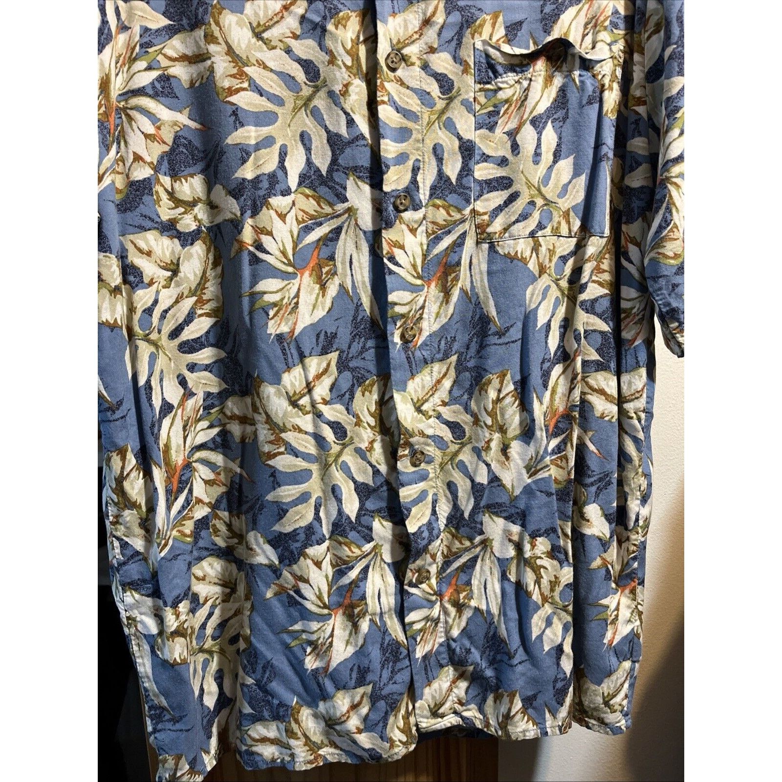 Puritan Puritan Hawaiian Shirt Size M Men's Blue SS Floral Viscose Size US M / EU 48-50 / 2 - 7 Thumbnail
