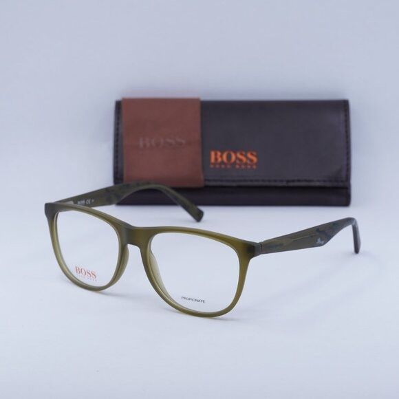 Hugo Boss New Hugo Boss BO 0218 EZE Eyeglasses - Olive Lowest price! Size ONE SIZE - 10 Thumbnail
