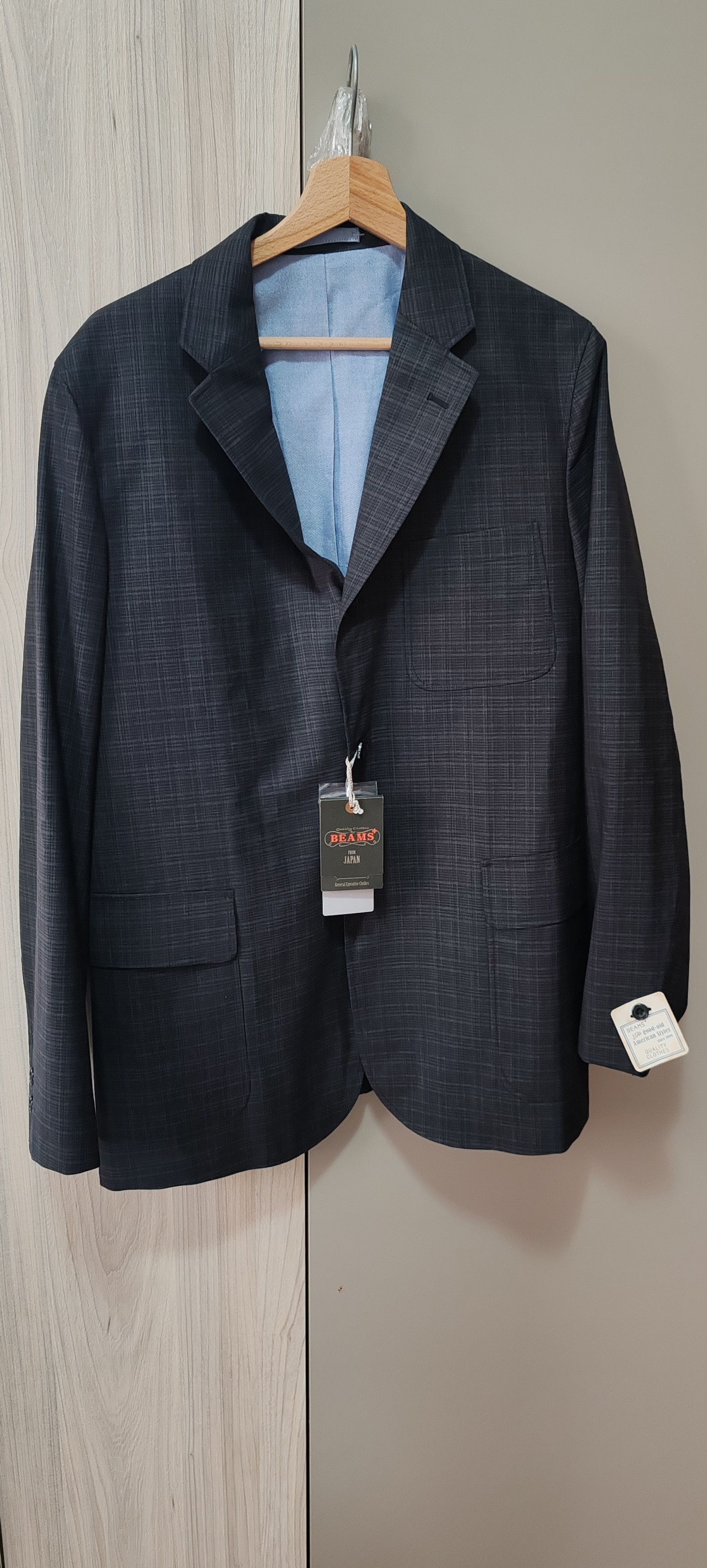 Beams Plus Veste Grise Carrellé-Beams Plus Tg:L Size US XL / EU 56 / 4 - 1 Thumbnail