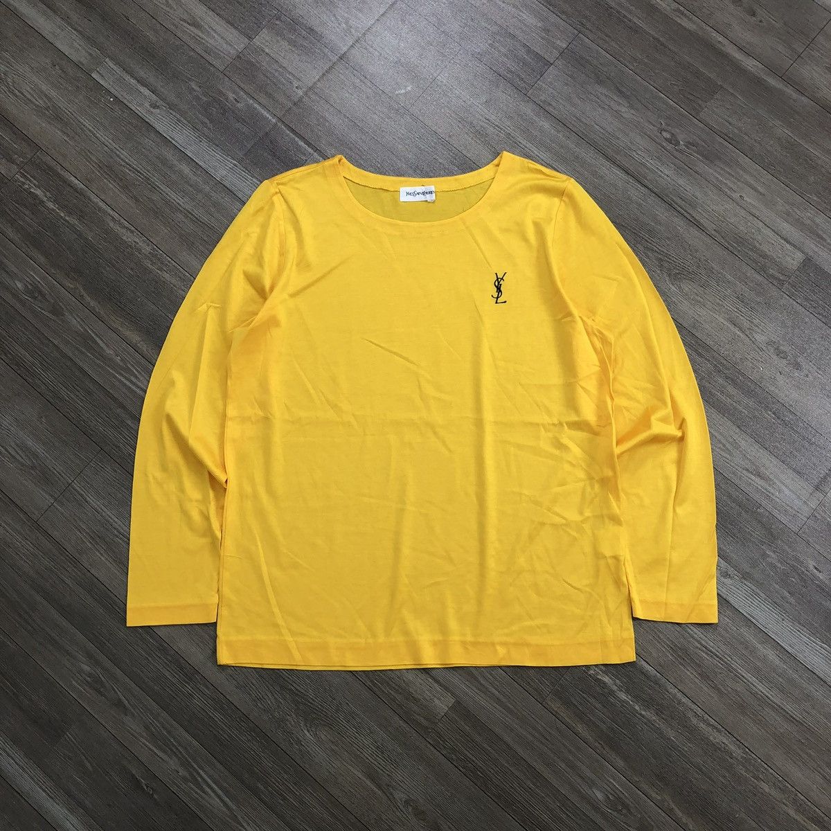 Yves Saint Laurent Vintage Yves Saint Laurent YSL Small Logo Long Sleeve Size US M / EU 48-50 / 2 - 1 Thumbnail