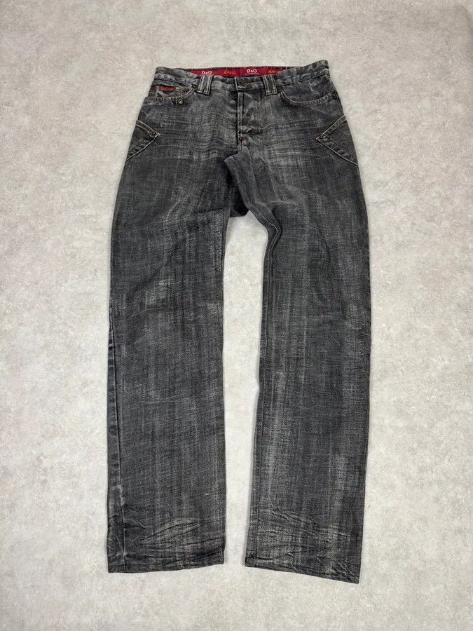 AW2003 Dolce & Gabbana Grey Raw Denim Jeans