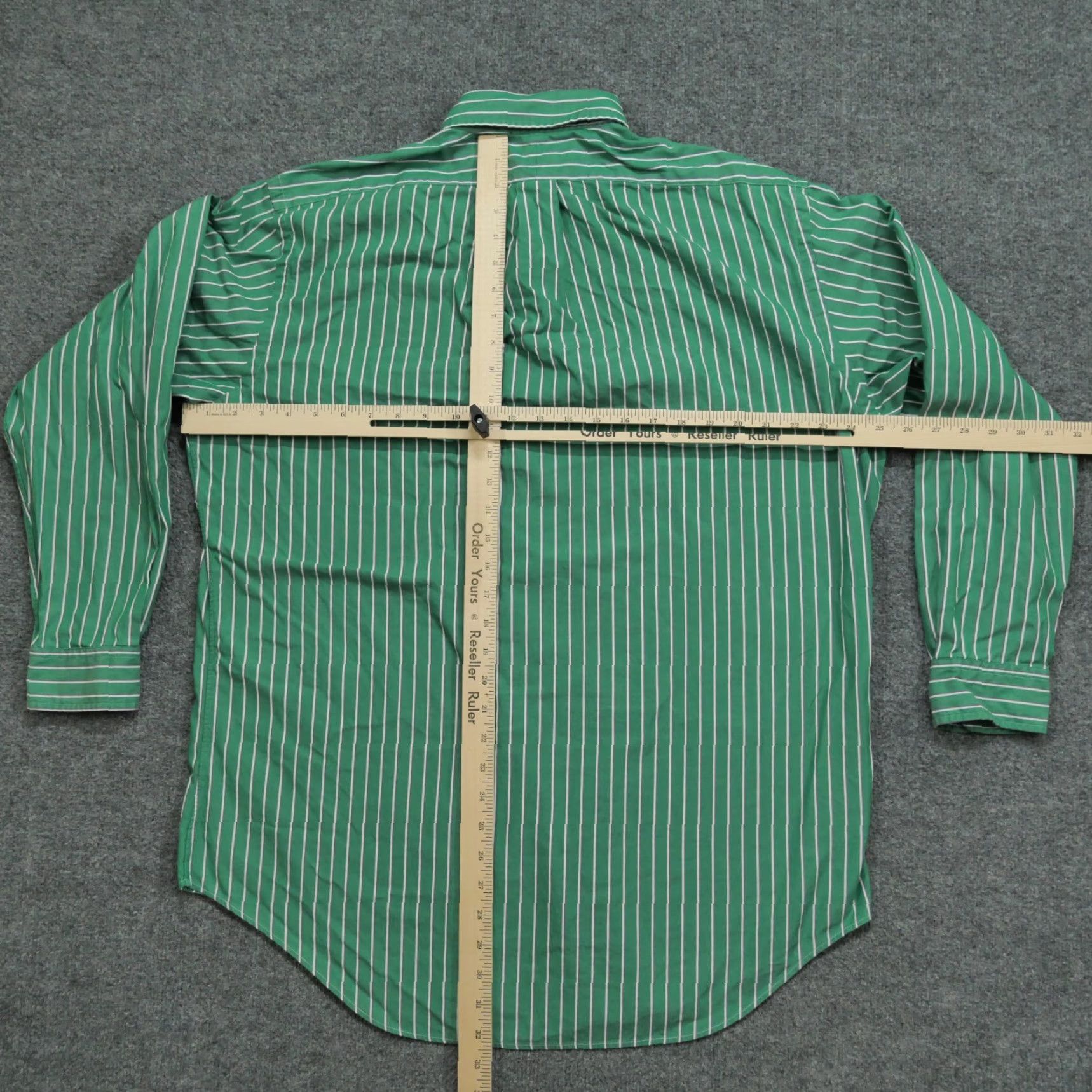 Polo Ralph Lauren Ralph Lauren Shirt Mens 16 34 Green Purple Striped Button Up Small Pony Size US L / EU 52-54 / 3 - 7 Thumbnail