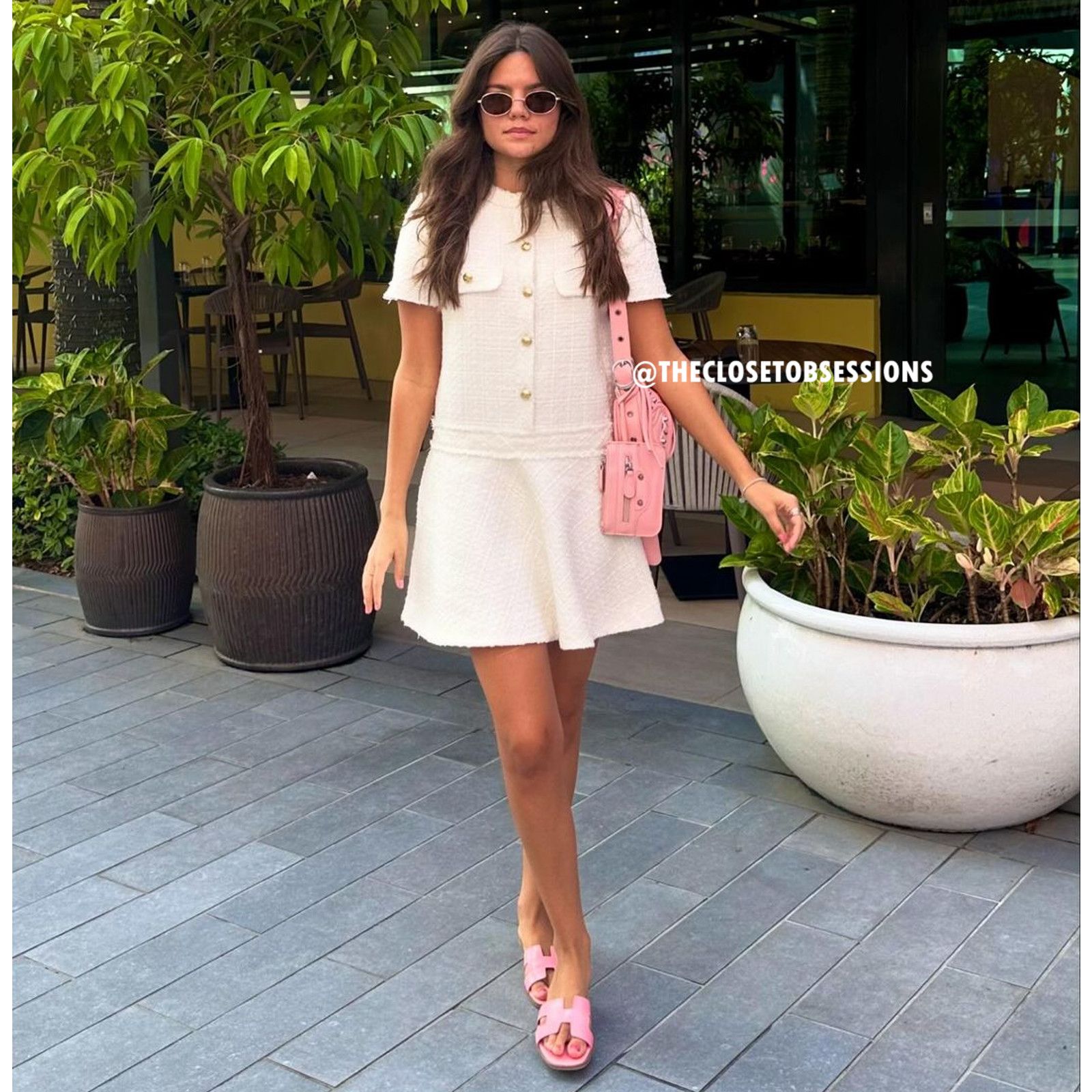 Zara CHANEL VIBES!!! ZARA BLOGGER FAVE!! Textured Short Dress NWT Size L / US 10 / IT 46 - 22 Thumbnail