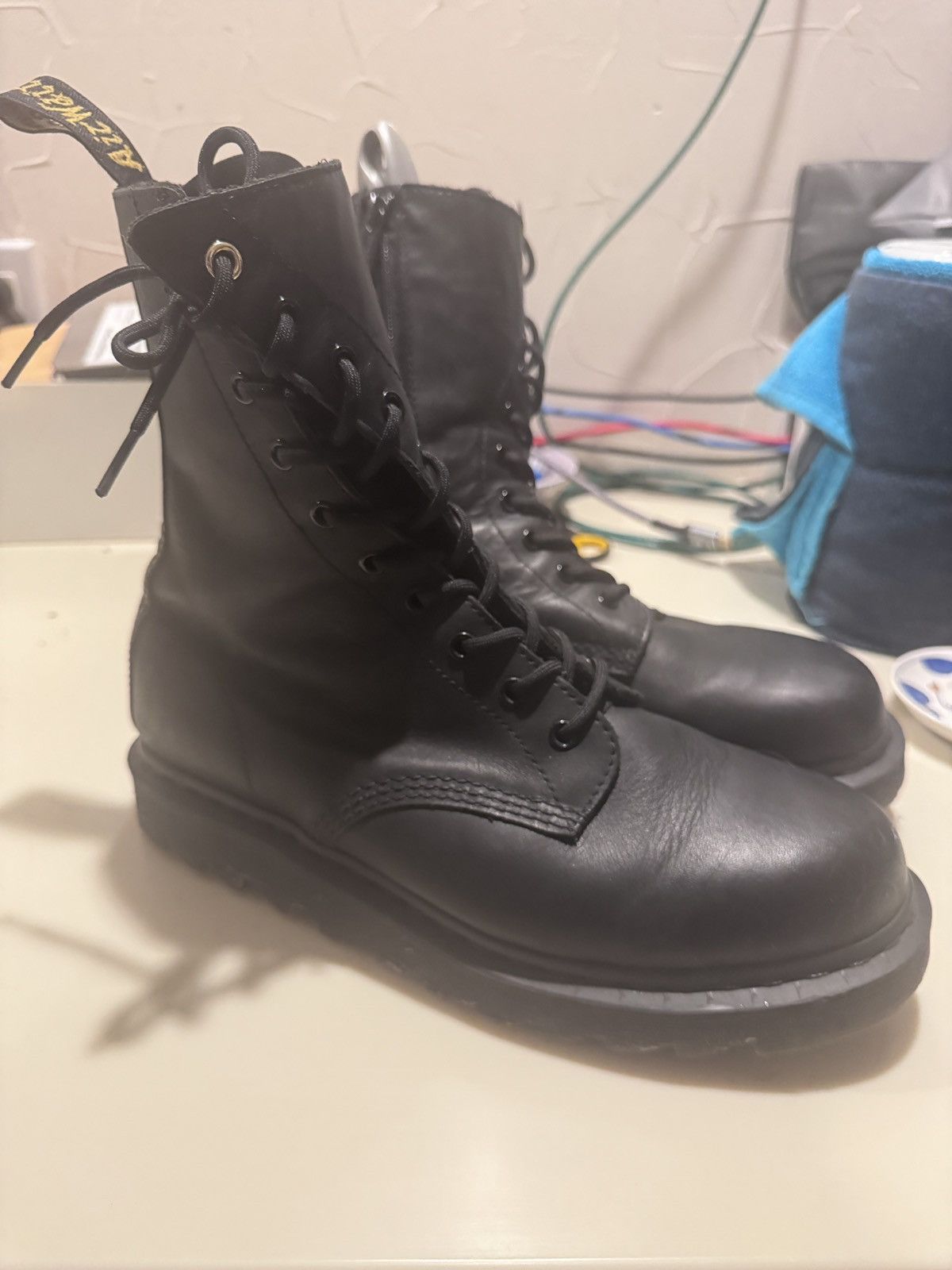 Dr. Martens × Yohji Yamamoto Yohji X Dr Marten Shirley Temperley Twisted Boots Size US 11 / EU 44 - 2 Thumbnail