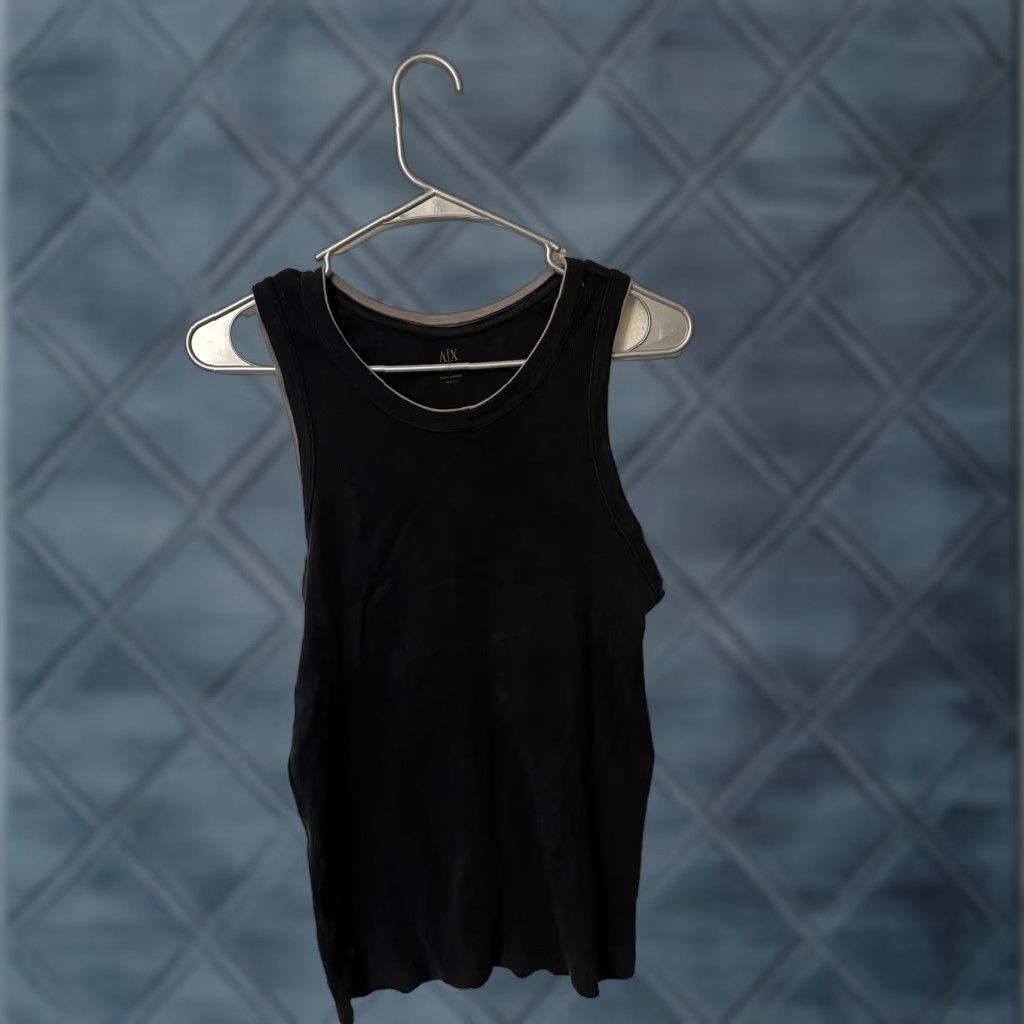 Armani Exchange ARMANI EXCHANGE Men's Tank Top Size Large Black Solid Activewear Size US L / EU 52-54 / 3 - 1 Thumbnail