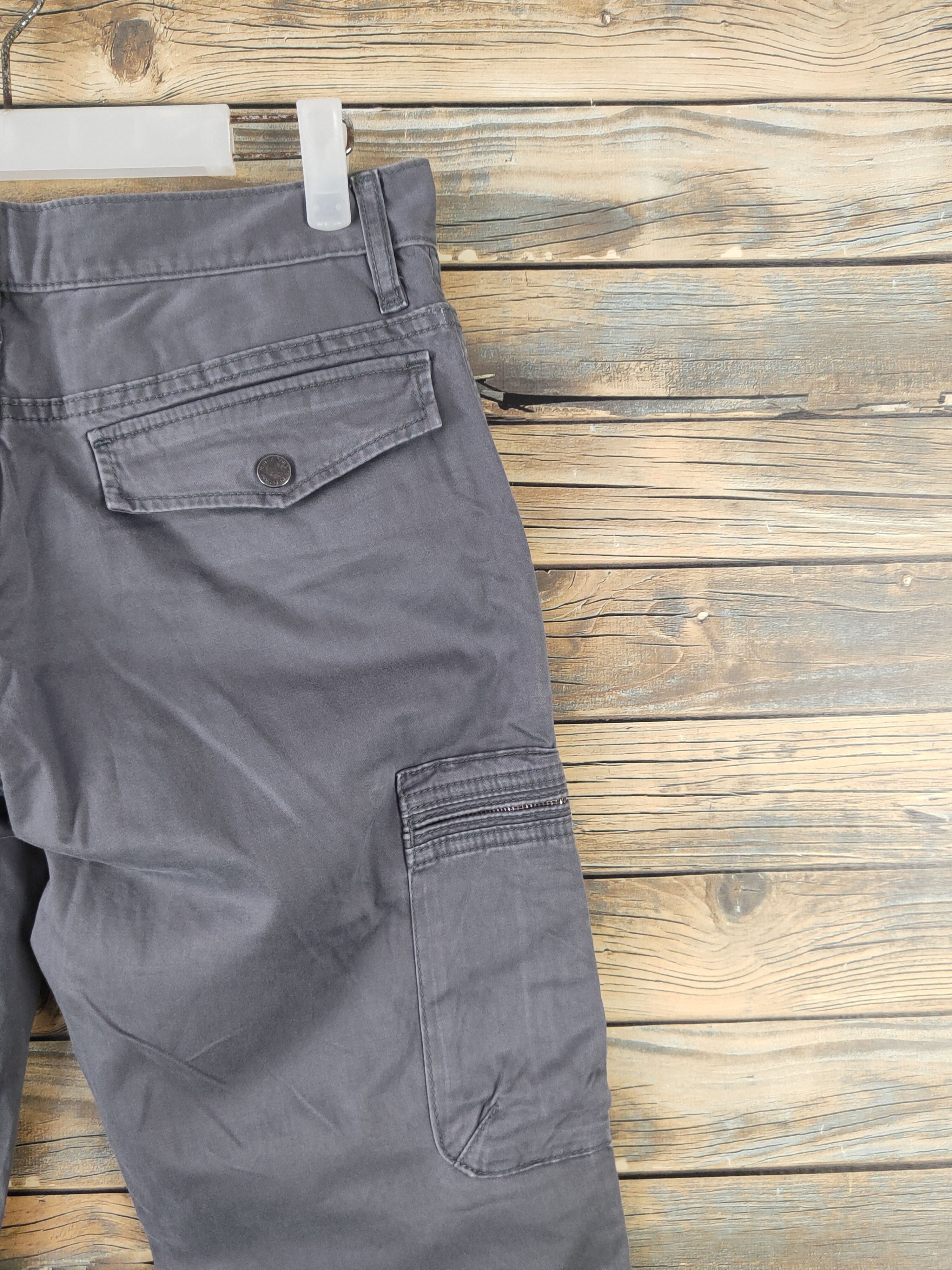 Japanese Brand DL Uniqlo Dark Gray Multipocket Cargo Pants #2109 Size US 31 - 10 Thumbnail