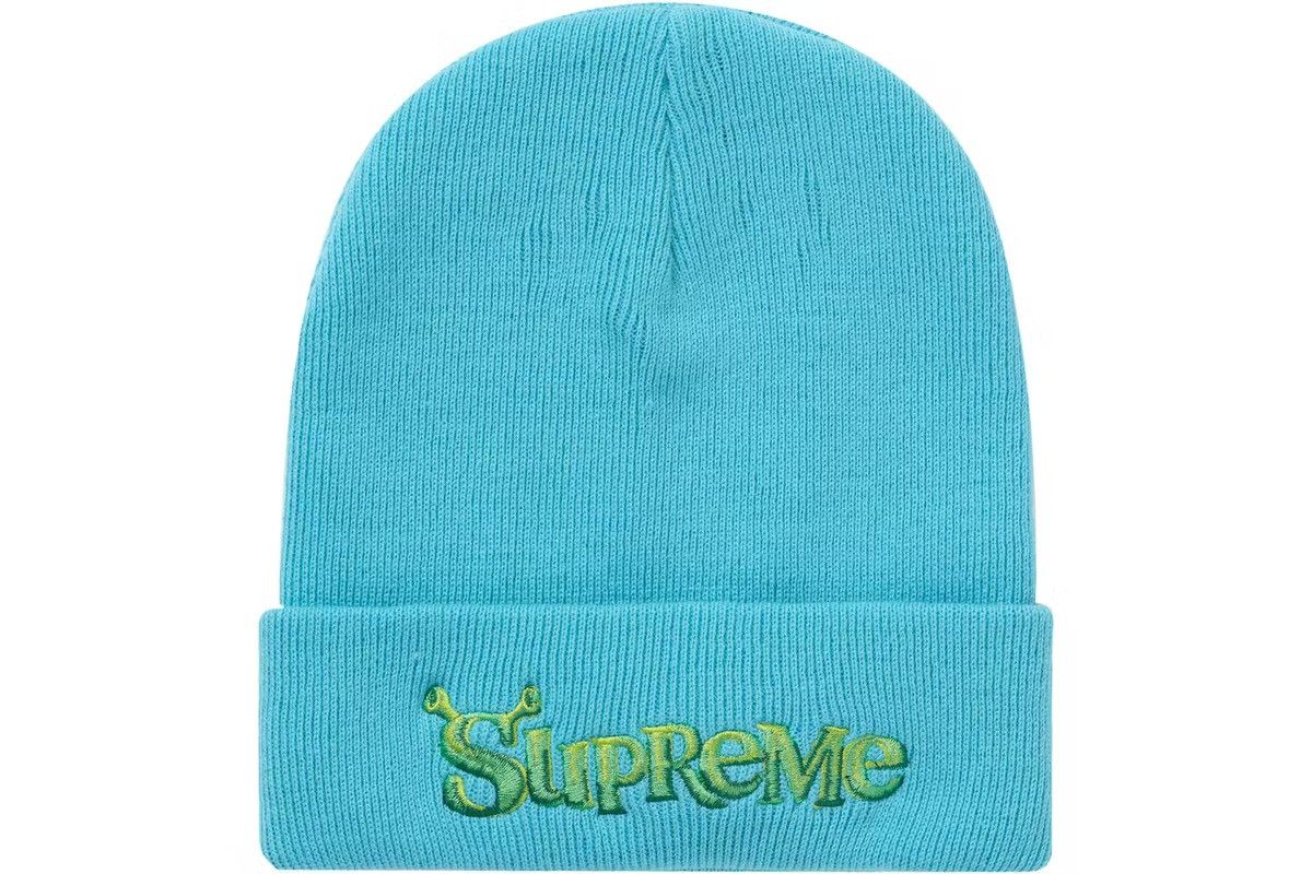 Supreme Supreme X Shrek Beanie Turquoise Size ONE SIZE - 1 Thumbnail