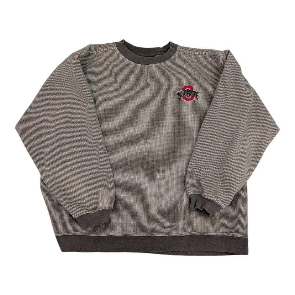 Other Vintage Ohio State Buckeyes Thermal Sweatshirt Waffle Knit X Size US XL / EU 56 / 4 - 1 Thumbnail