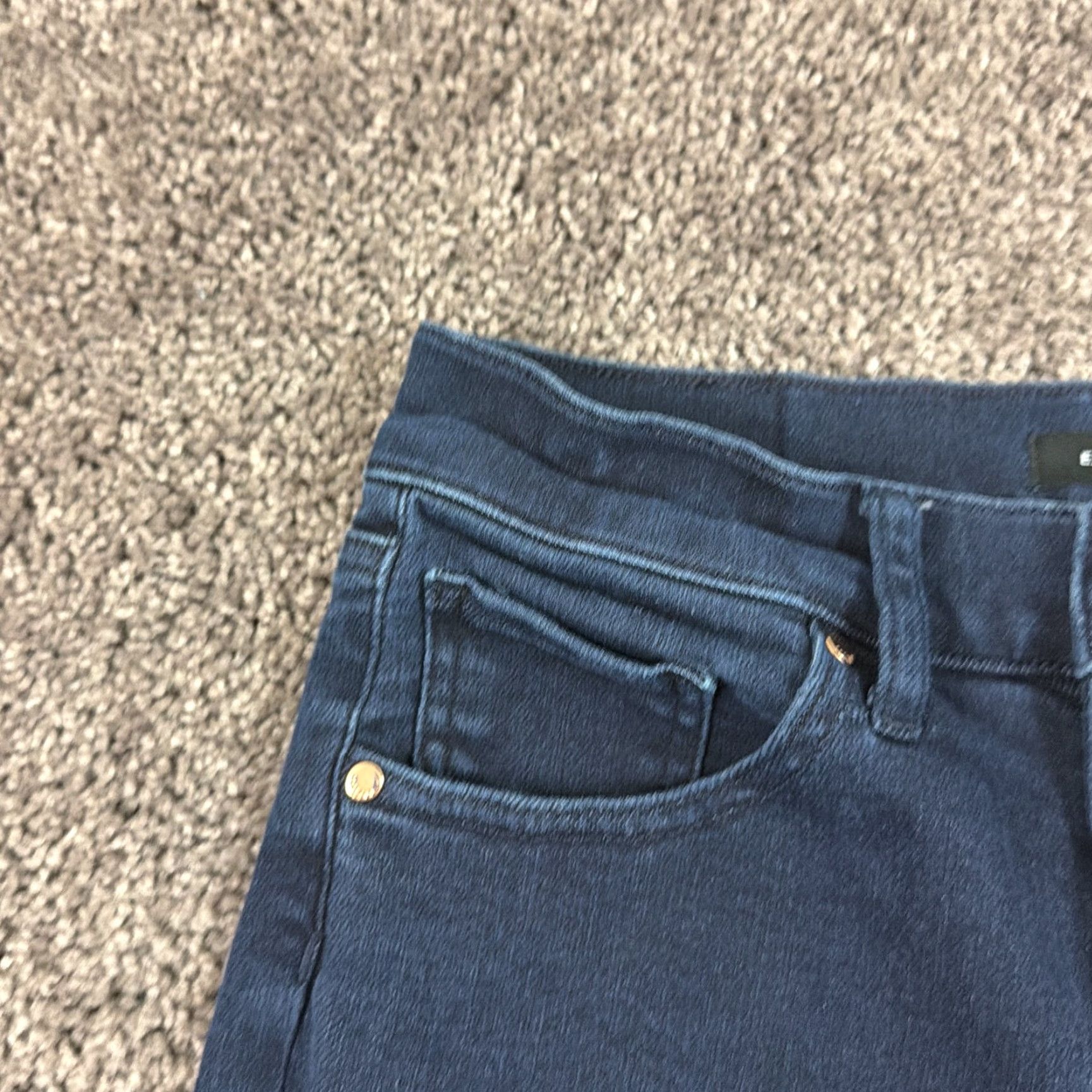 Express Express Jeans Women Boot Cut Jeans 2 Regular Low Rise Dark Wash Stretch Denim 25x33 Size 26" / US 2 / IT 38 - 3 Thumbnail