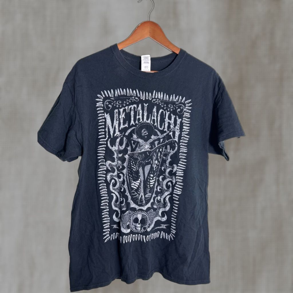 Gildan Metalachi T Shirt Mens Large Black Heavy Metal Mariachi Crucified Size US L / EU 52-54 / 3 - 1 Thumbnail