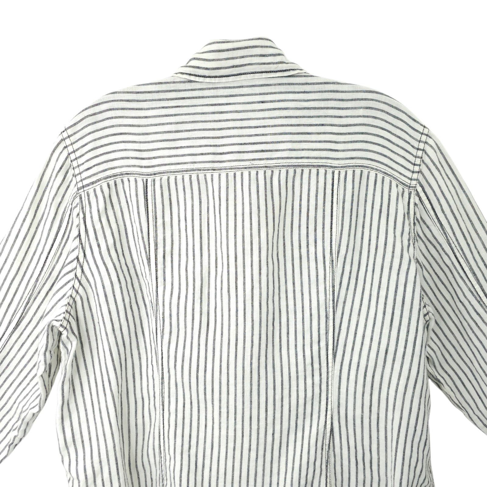 Chicos Chicos Striped Shirt Jacket 2 US L/12 Utility Workwear Size L / US 10 / IT 46 - 13 Thumbnail